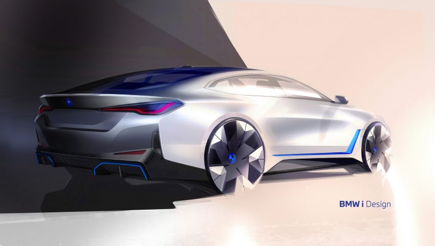 2022 BMW i4 M50 - Design Sketch Wallpaper 850x481 #23