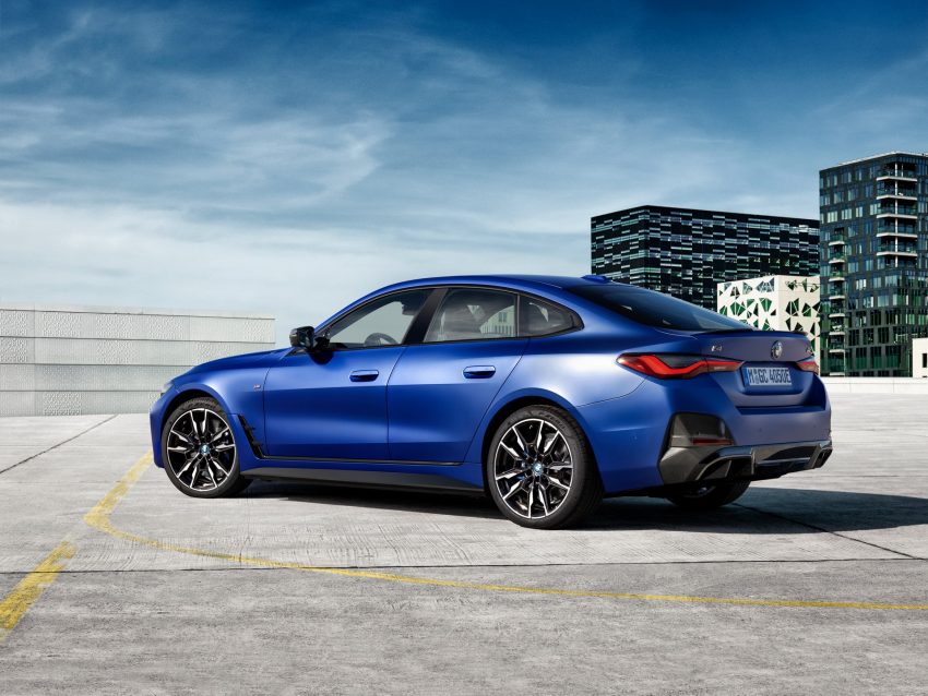 2022 BMW i4 M50 - Rear Three-Quarter Wallpaper 850x638 #2