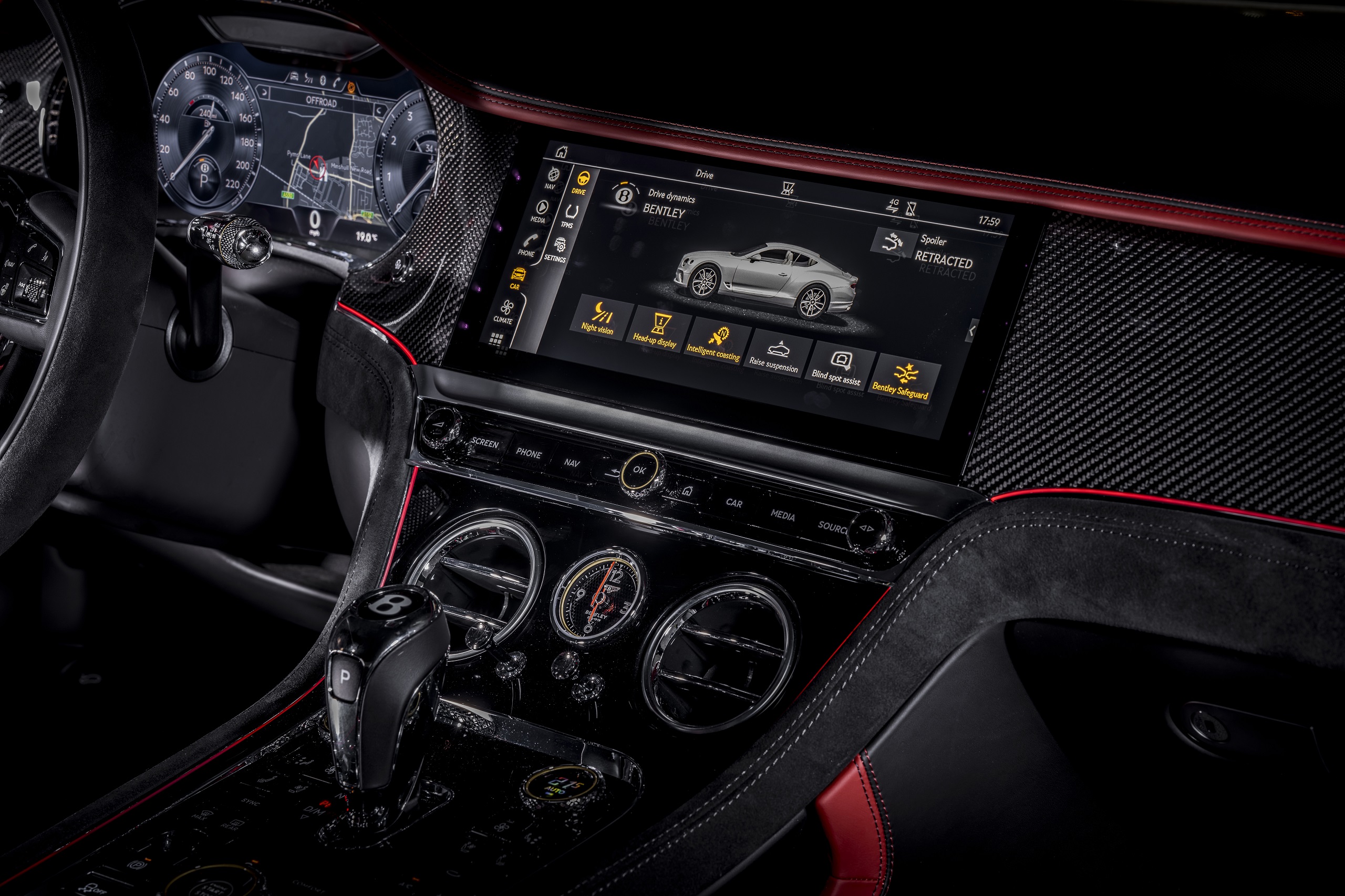 Download 2022 Bentley Continental GT Speed - Central Console HD Wallpaper 2560x1706 #94