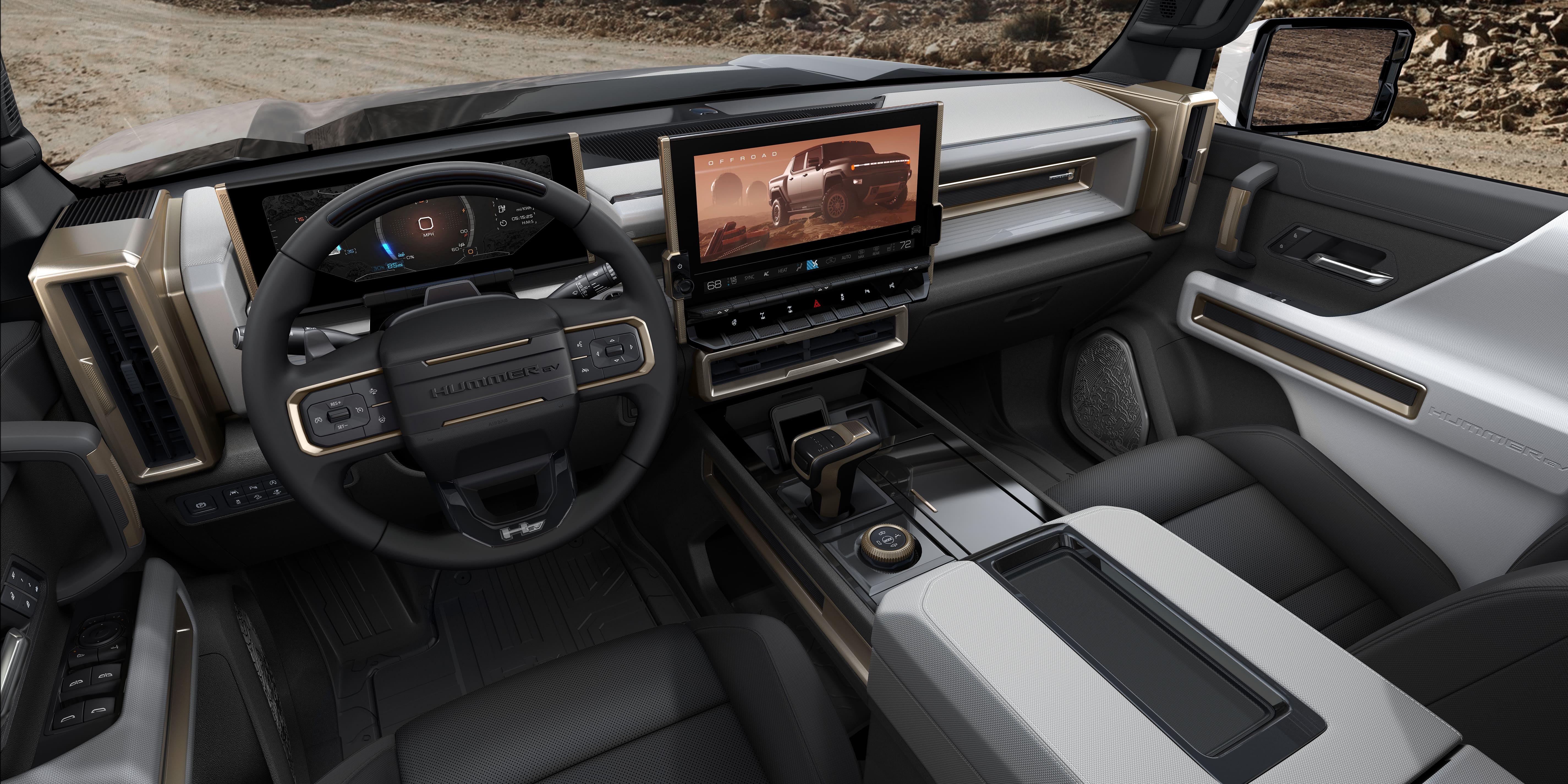 Download 2022 GMC Hummer EV Edition 1 - Interior, Cockpit HD Wallpaper 5700x2850 #14