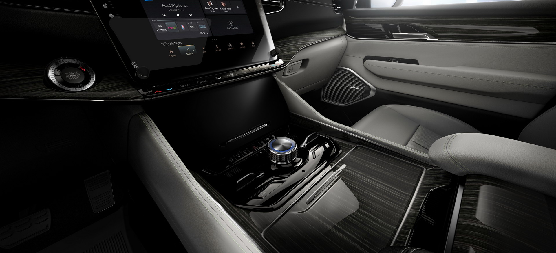 Download 2022 Jeep Grand Wagoneer - Central Console HD Wallpaper 1920x876 #75