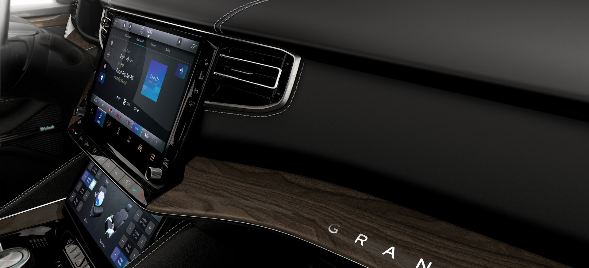 Download 2022 Jeep Grand Wagoneer - Central Console HD Wallpaper 1920x876 #76