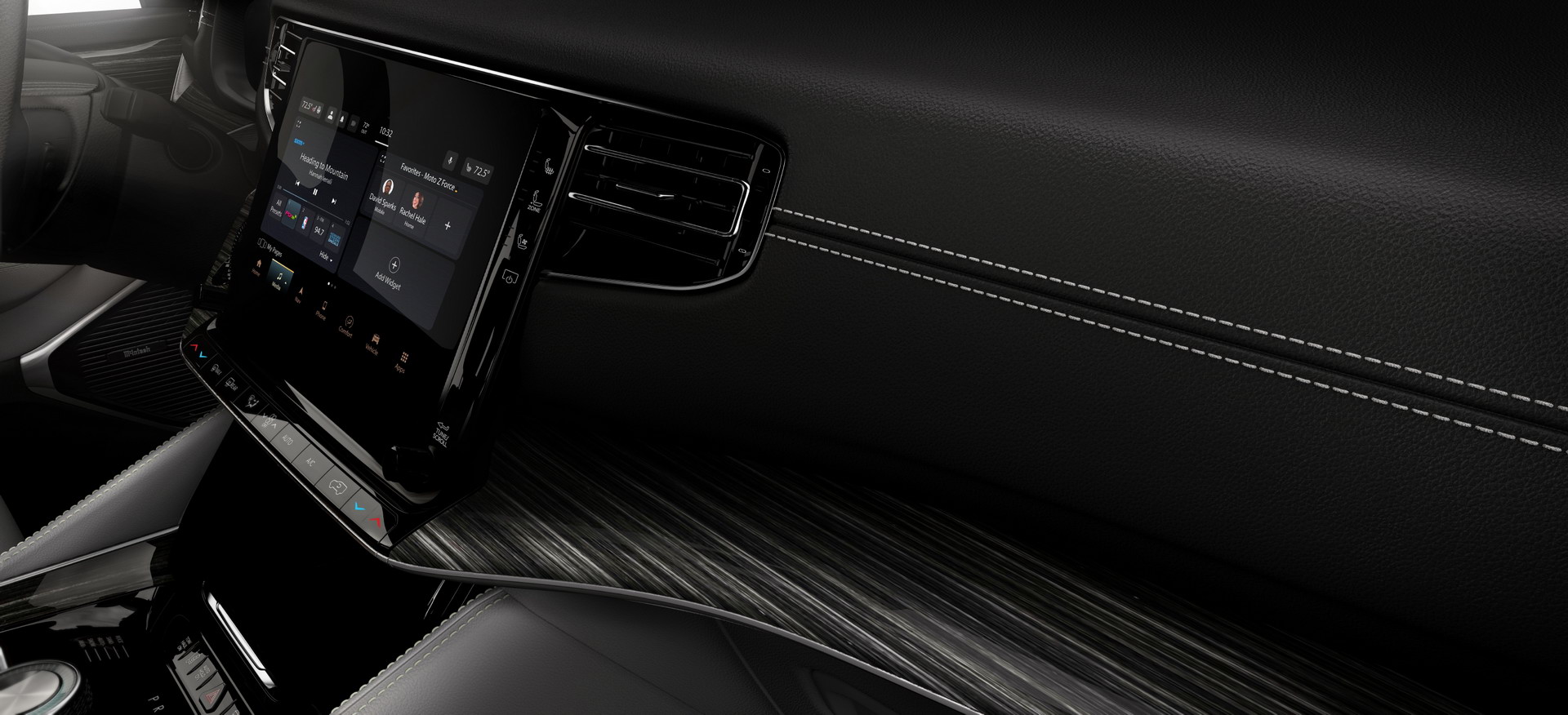 Download 2022 Jeep Grand Wagoneer - Interior, Detail HD Wallpaper 1920x876 #58