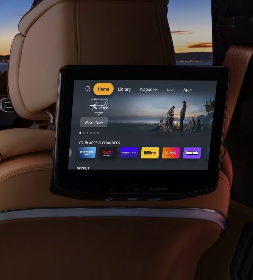 2022 Jeep Grand Wagoneer - Rear Seat Entertainment System Phone Wallpaper 850x941 #67