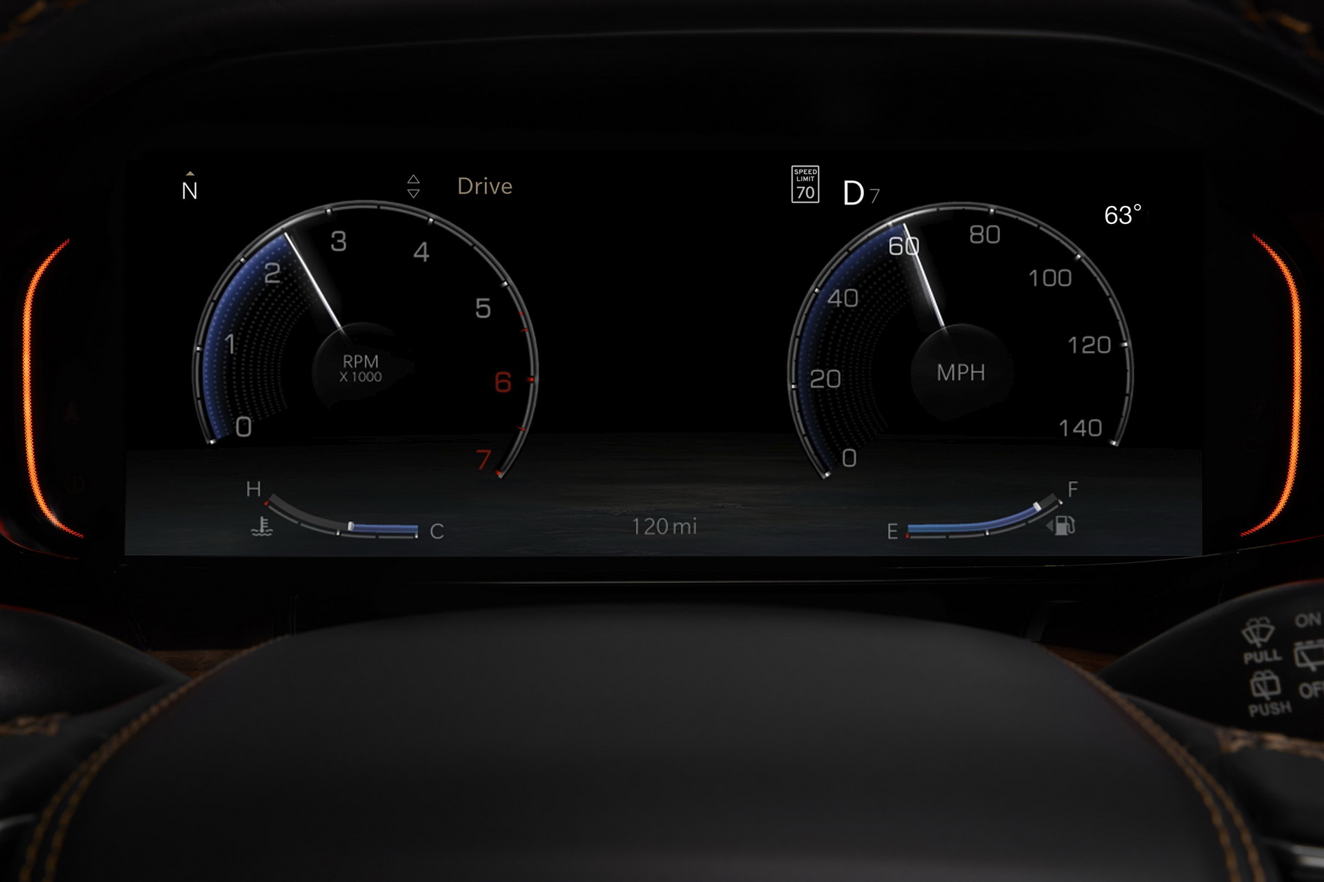 Download 2022 Jeep Wagoneer - Digital Instrument Cluster HD Wallpaper 1920x1280 #51