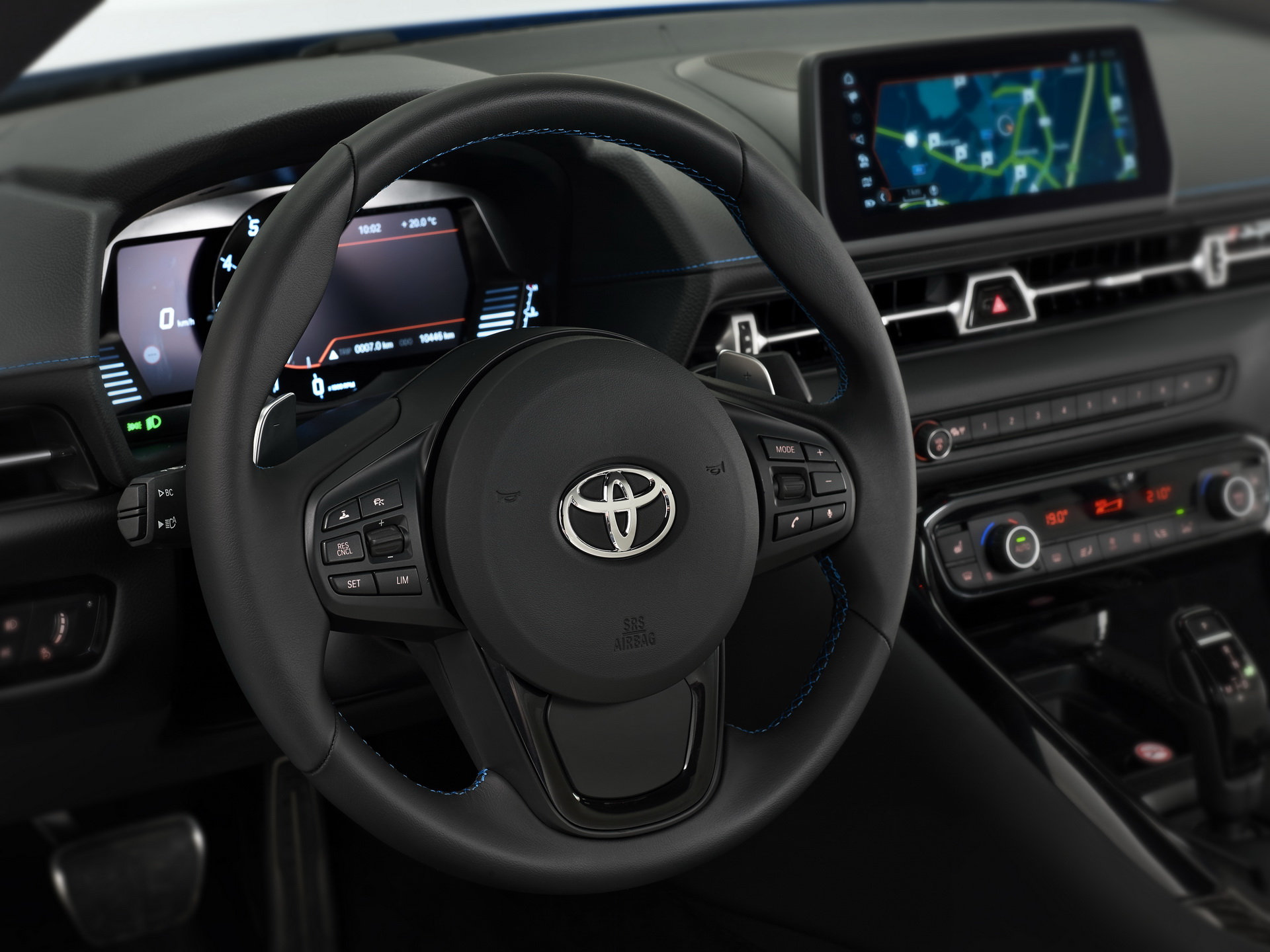 Download 2022 Toyota GR Supra Jarama Racetrack Edition - Interior, Steering Wheel HD Wallpaper 1920x1440 #11