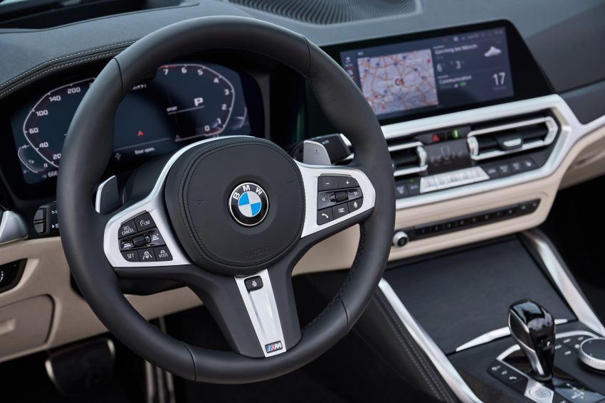 2021 BMW M440i xDrive Convertible - Interior, Steering Wheel Wallpaper 850x567 #12