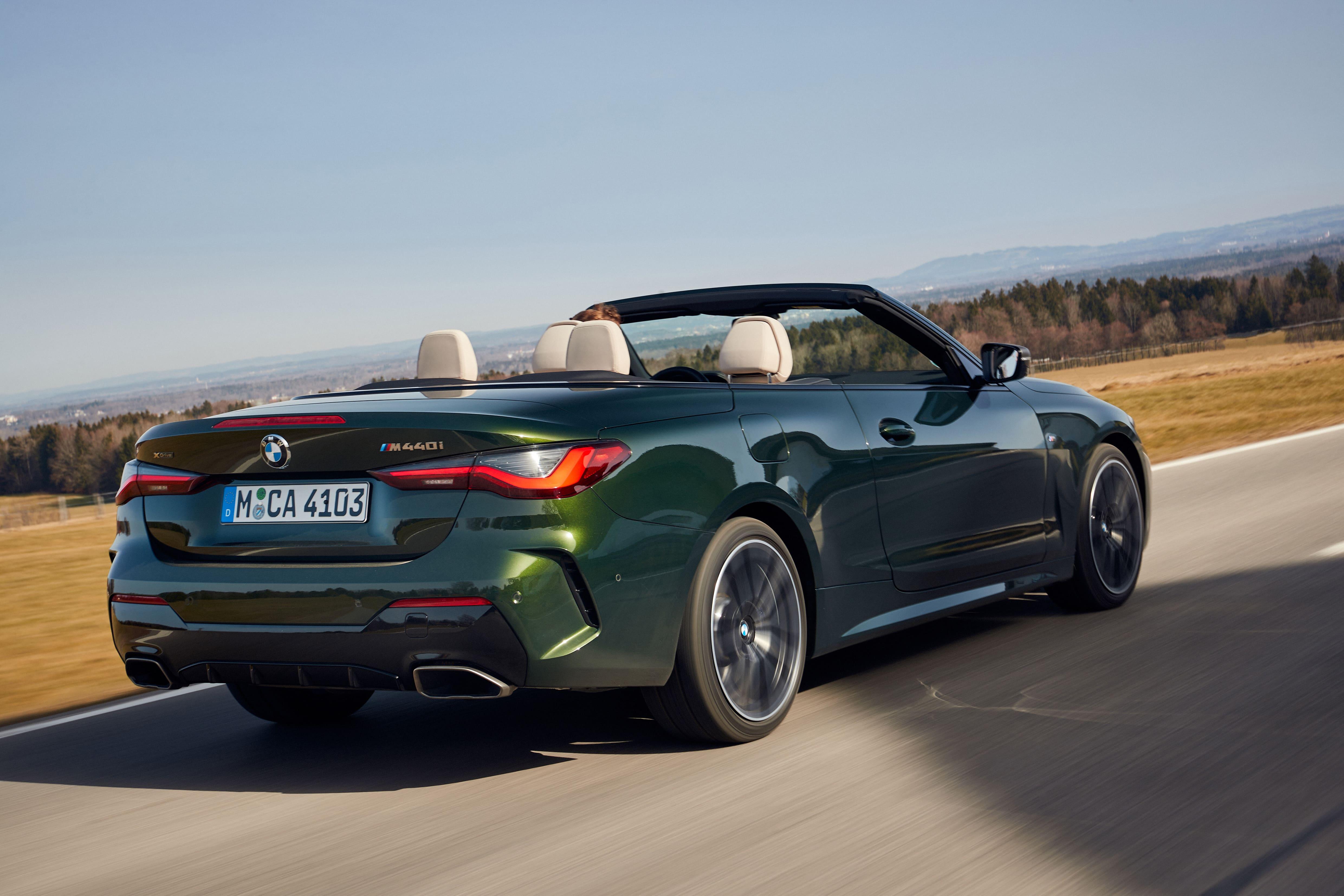 Download 2021 BMW M440i xDrive Convertible - Rear Three-Quarter HD Wallpaper 4961x3307 #4