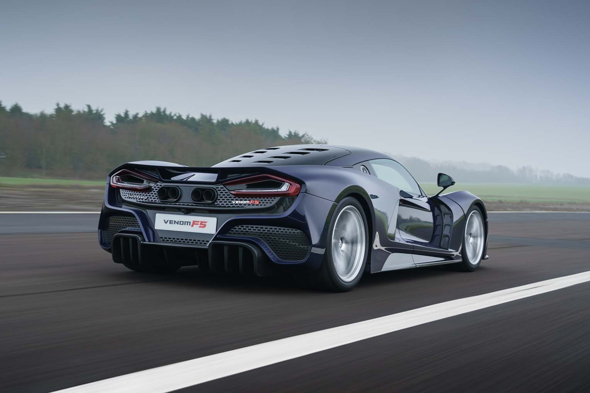 Download 2021 Hennessey Venom F5 - Rear Three-Quarter HD Wallpaper 1920x1280 #2