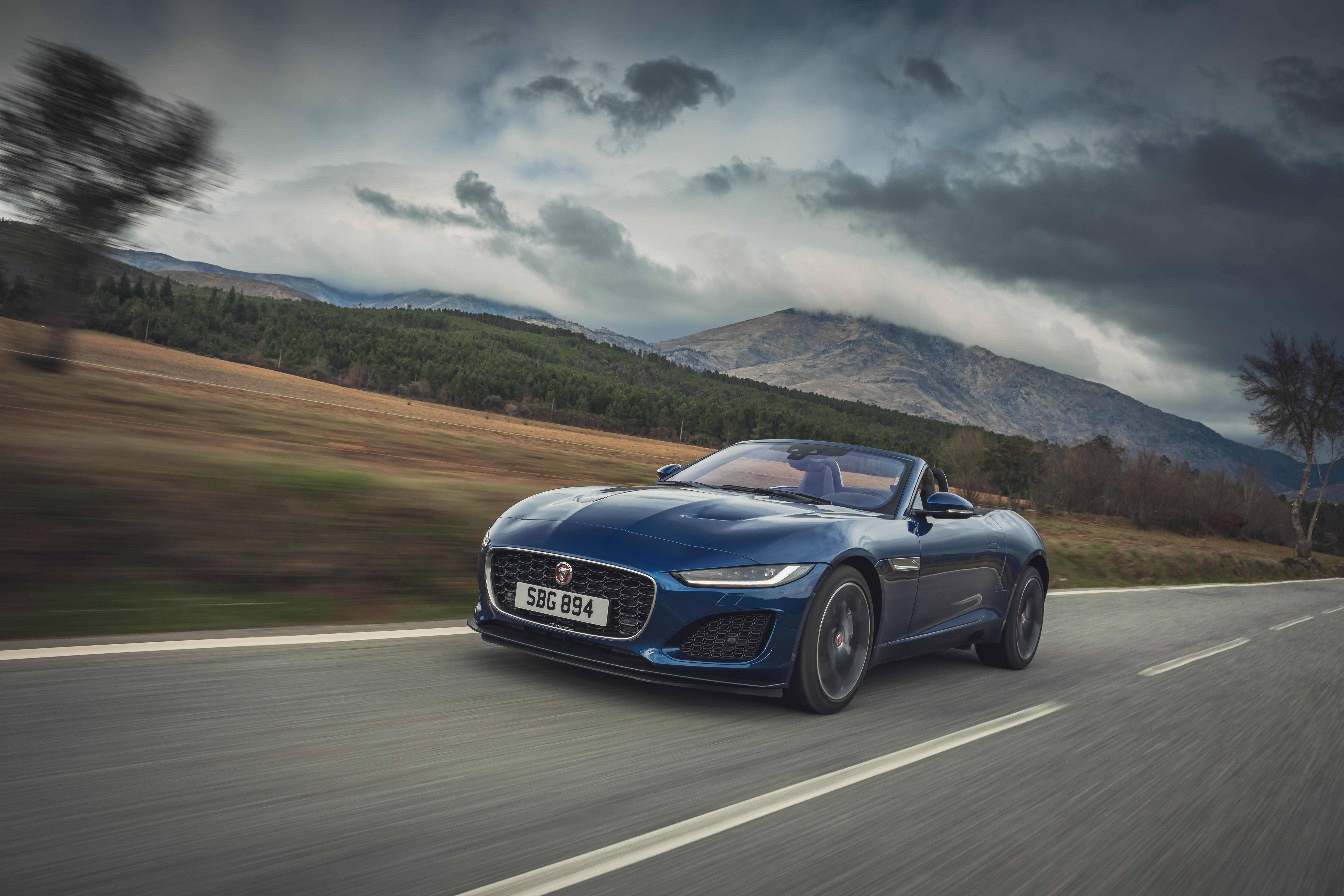 Download 2021 Jaguar F-Type P300 Convertible - Front Three-Quarter HD Wallpaper 6720x4480 #3