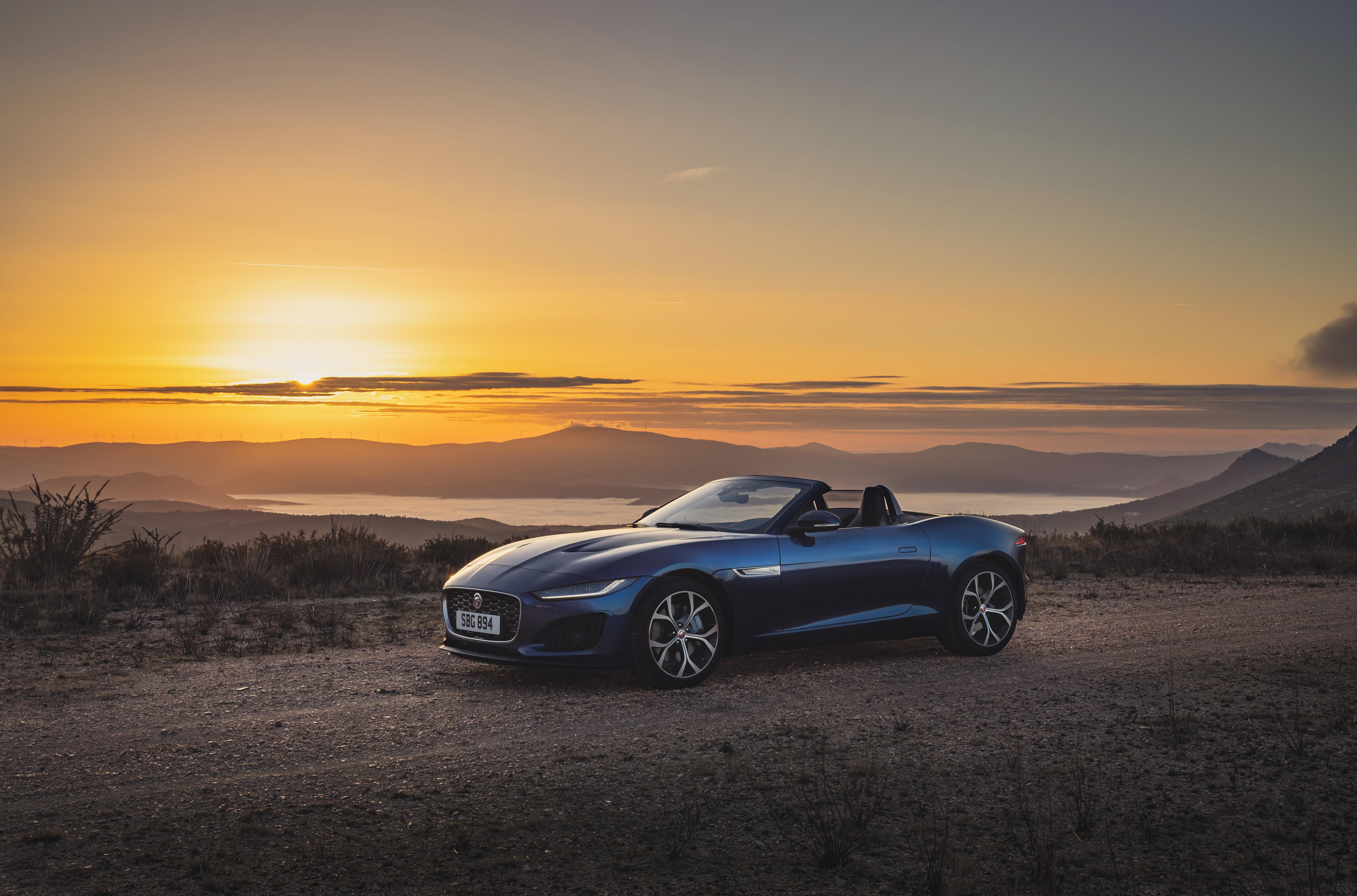 Download 2021 Jaguar F-Type P300 Convertible - Front Three-Quarter HD Wallpaper 6607x4365 #11