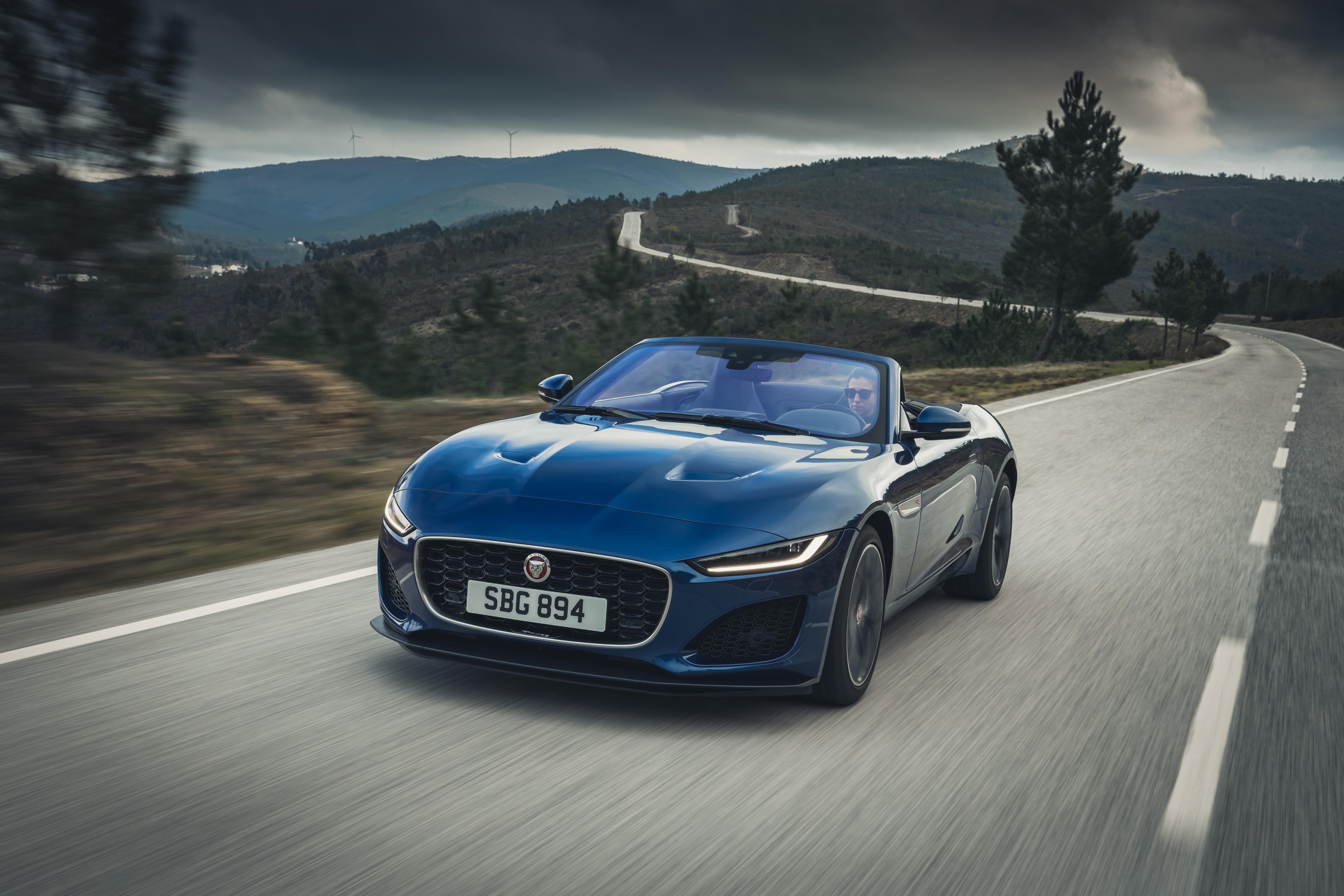 Download 2021 Jaguar F-Type P300 Convertible - Front HD Wallpaper 6720x4480 #1