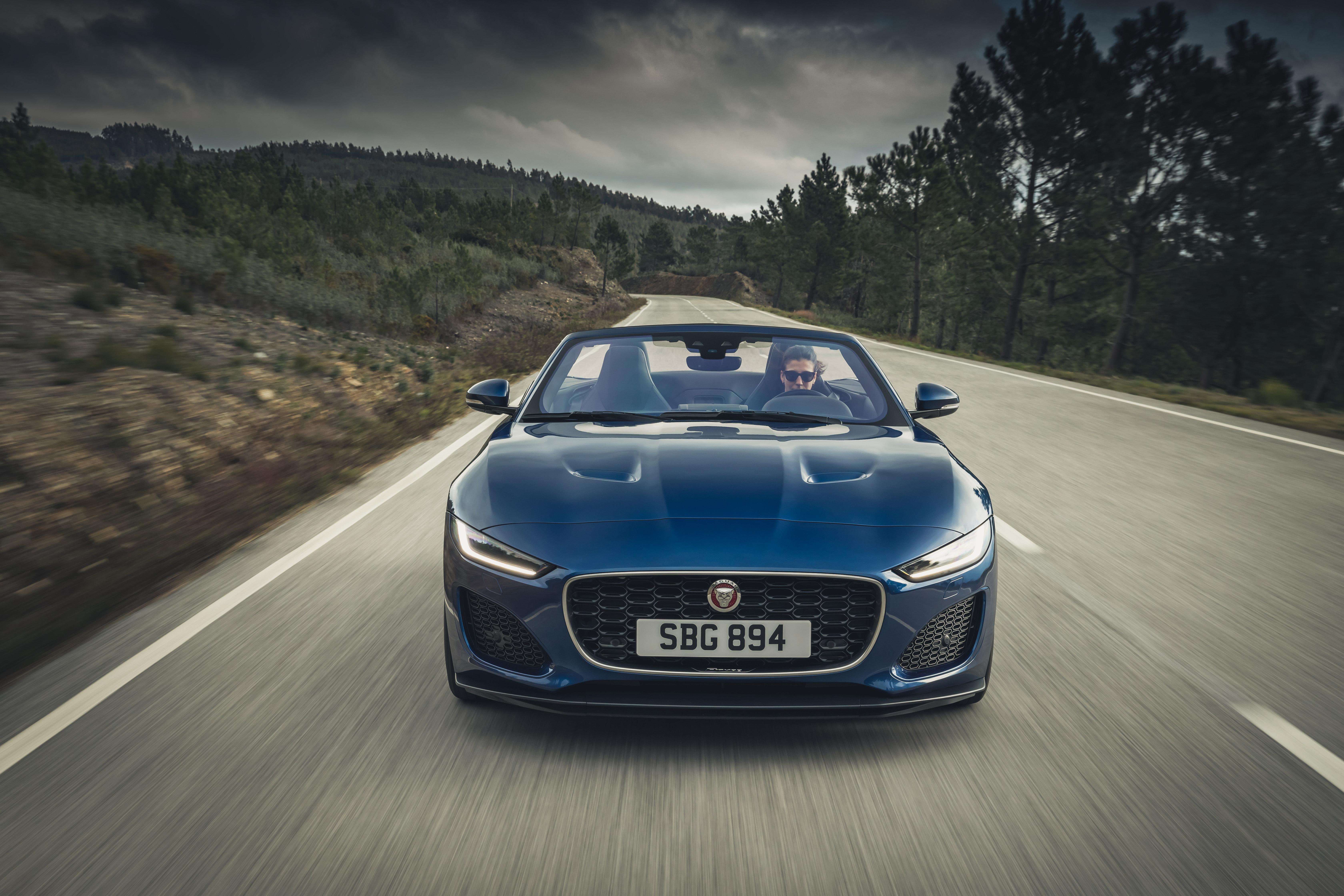 Download 2021 Jaguar F-Type P300 Convertible - Front HD Wallpaper 6720x4480 #2