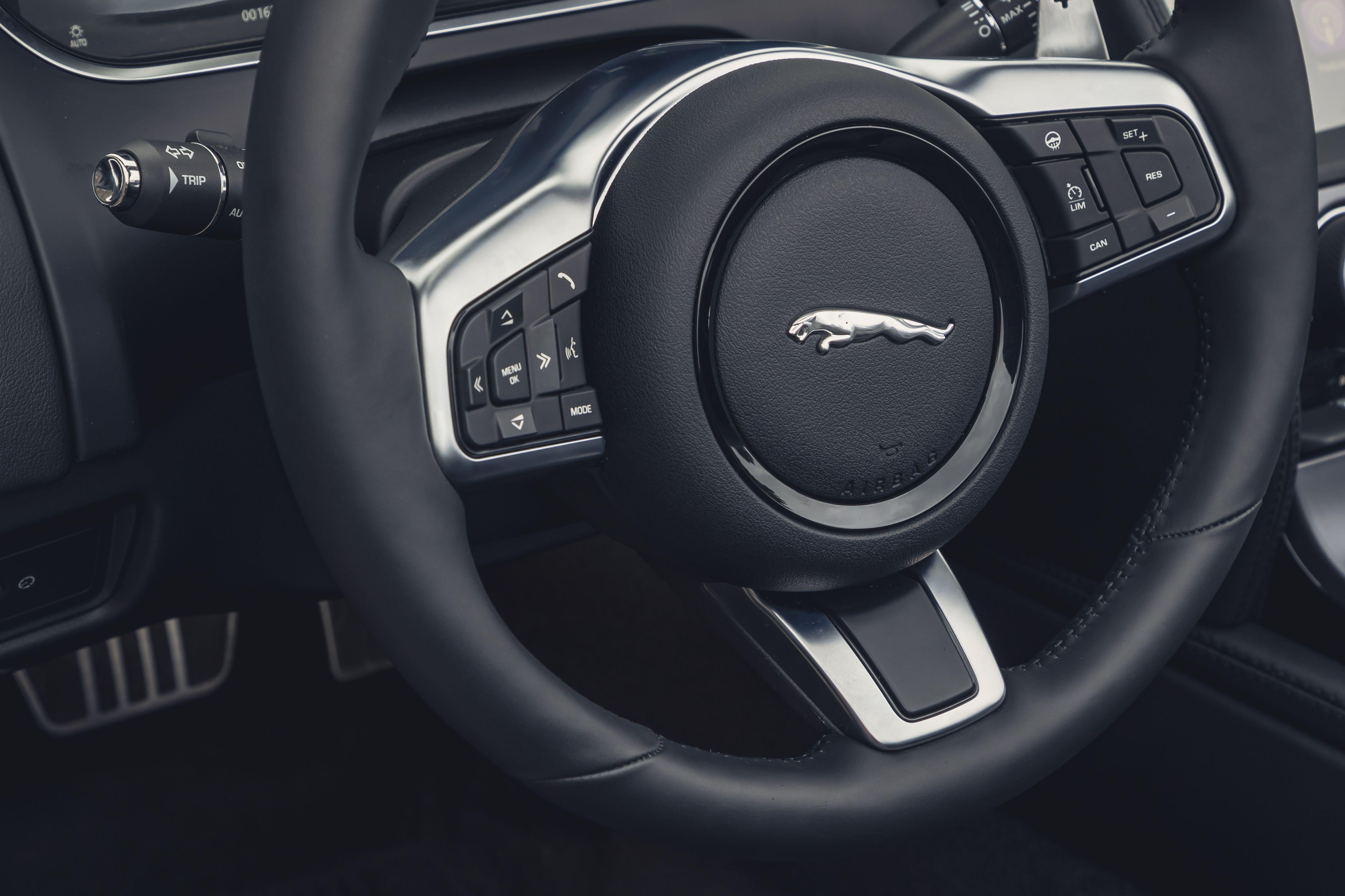Download 2021 Jaguar F-Type P300 Convertible - Interior, Steering Wheel HD Wallpaper 4873x3249 #25