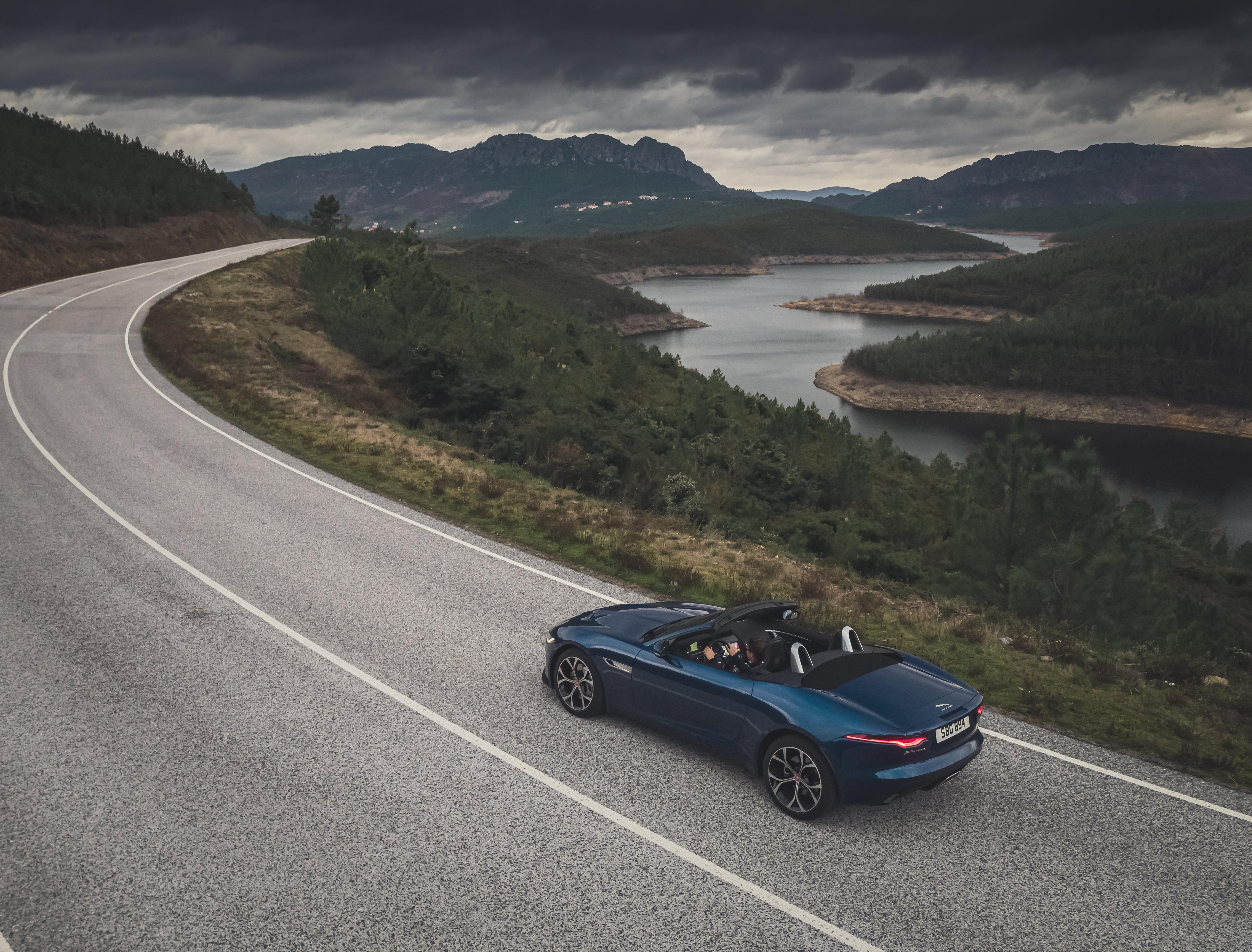 Download 2021 Jaguar F-Type P300 Convertible - Rear Three-Quarter HD Wallpaper 5192x3948 #12