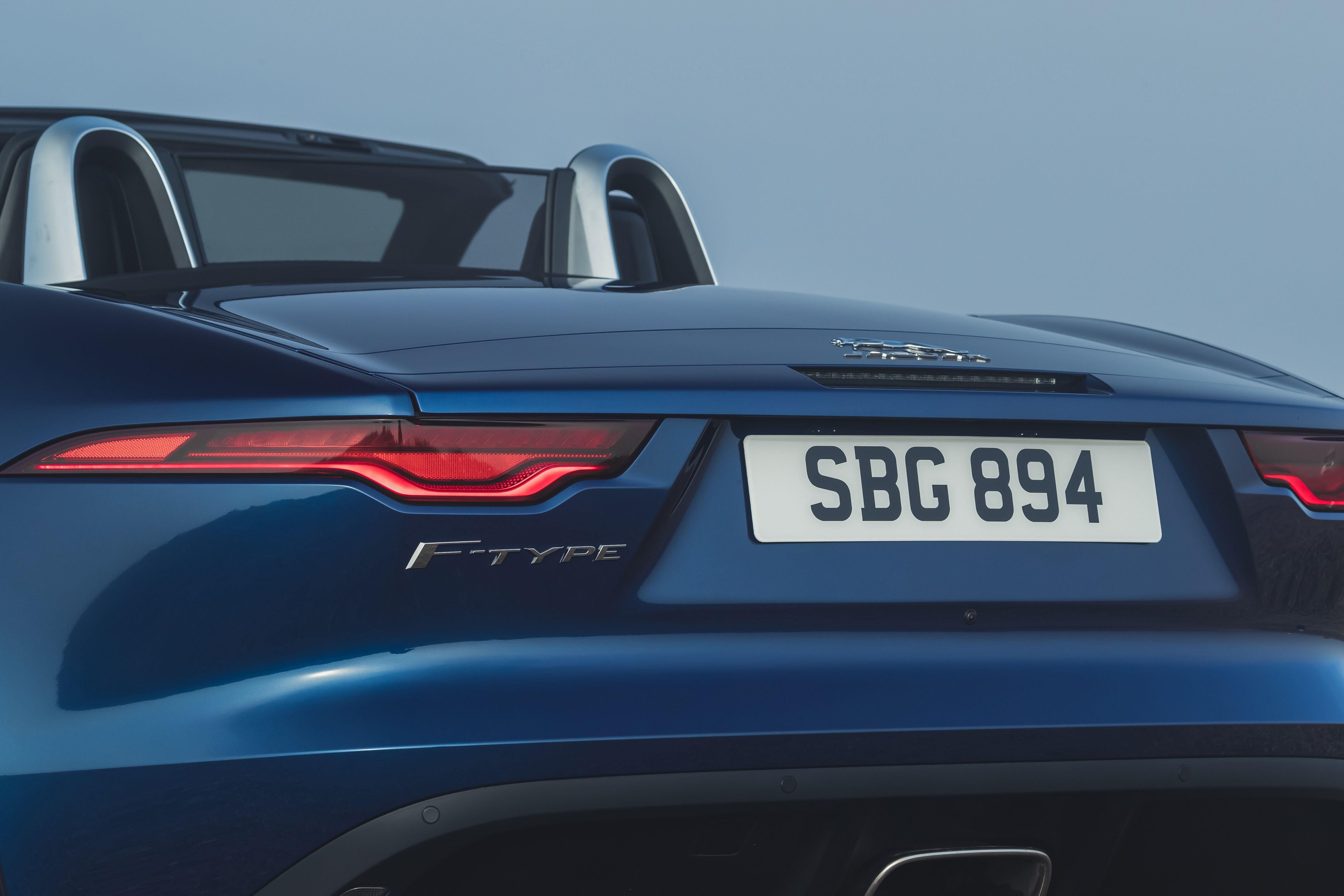 Download 2021 Jaguar F-Type P300 Convertible - Tail Light HD Wallpaper 5143x3429 #18