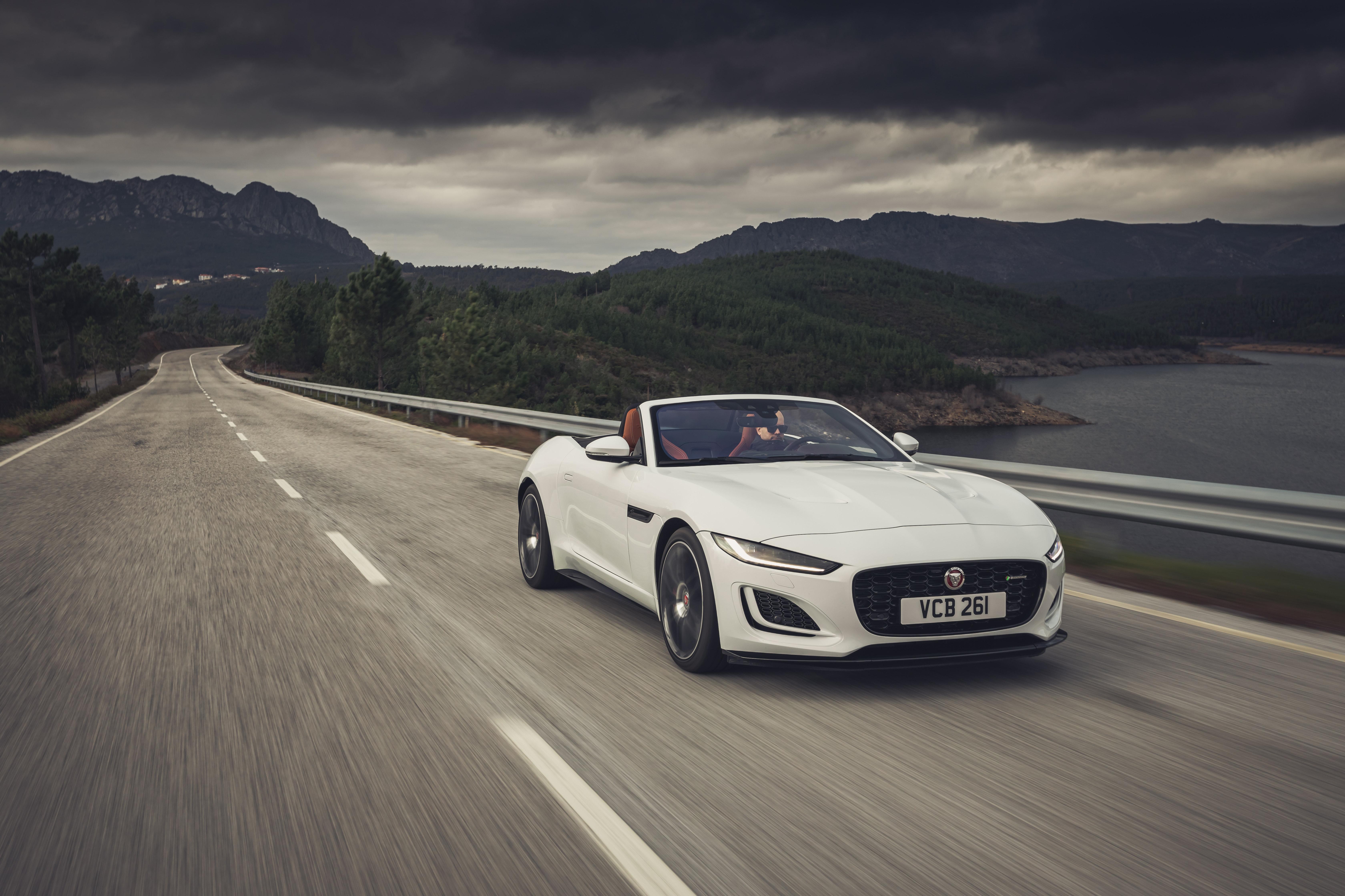 Download 2021 Jaguar F-Type P450 R-Dynamic Convertible - Front Three-Quarter HD Wallpaper 6720x4480 #14