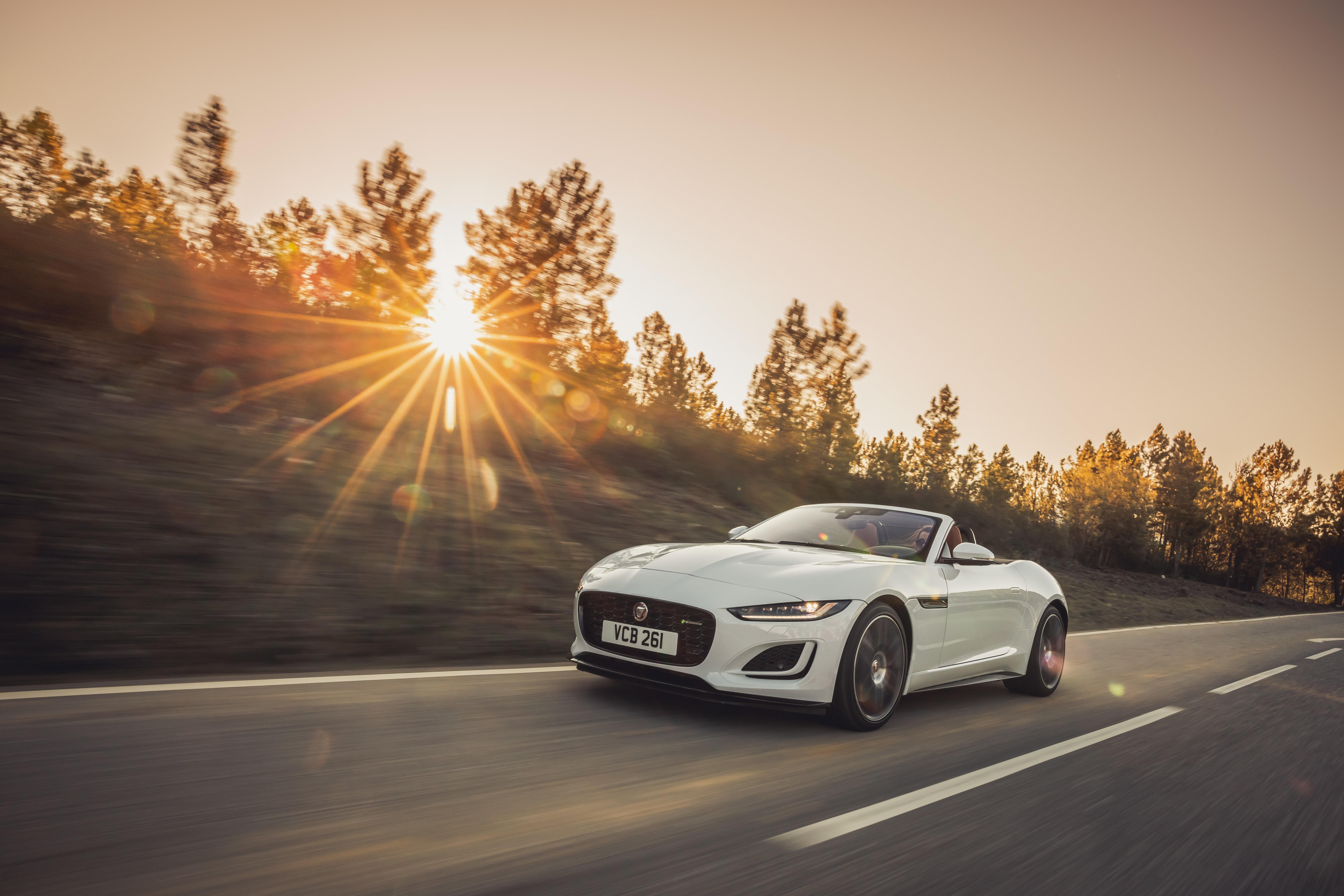 Download 2021 Jaguar F-Type P450 R-Dynamic Convertible - Front Three-Quarter HD Wallpaper 6720x4480 #2