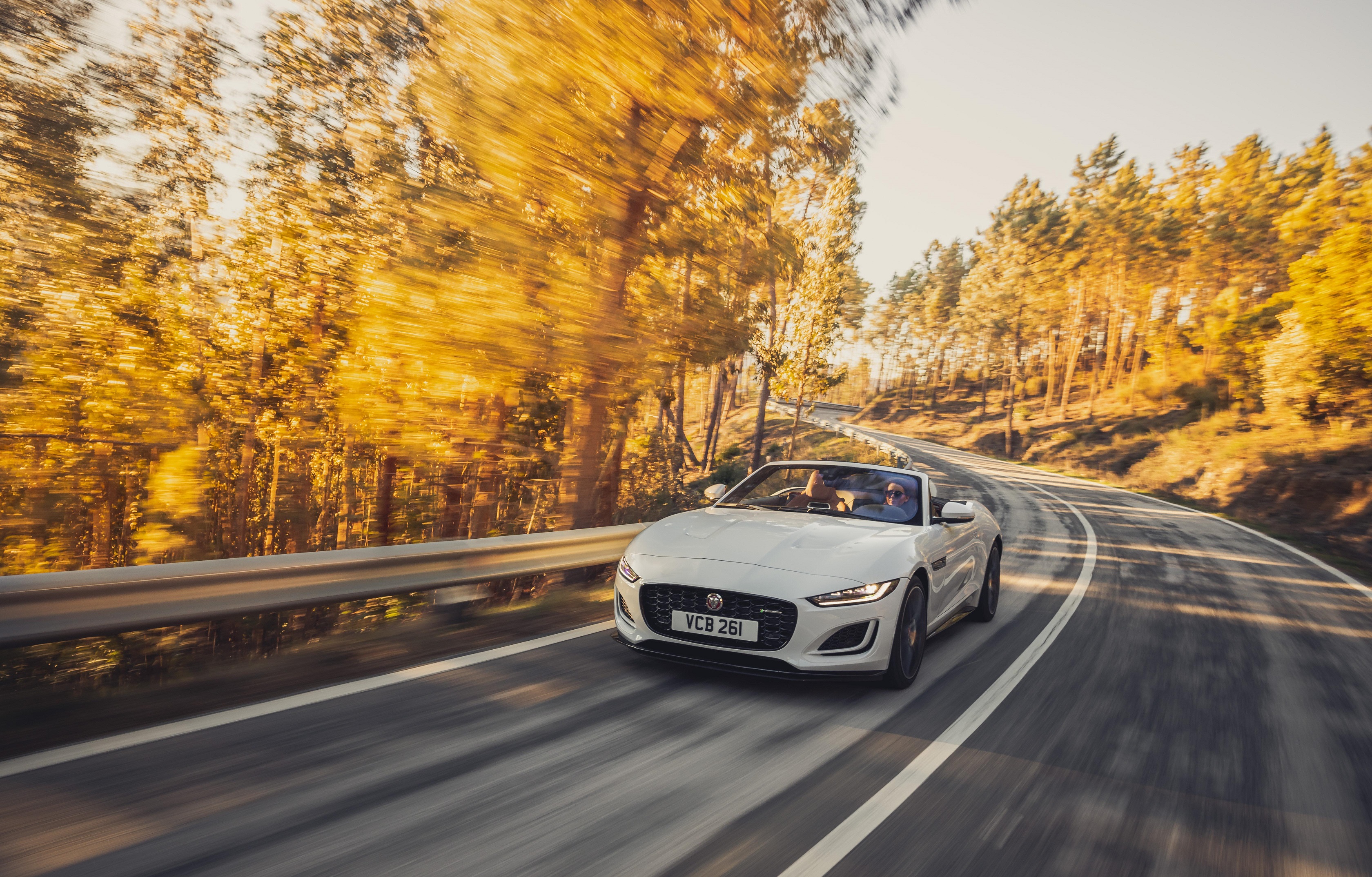 Download 2021 Jaguar F-Type P450 R-Dynamic Convertible - Front HD Wallpaper 3360x2149 #3