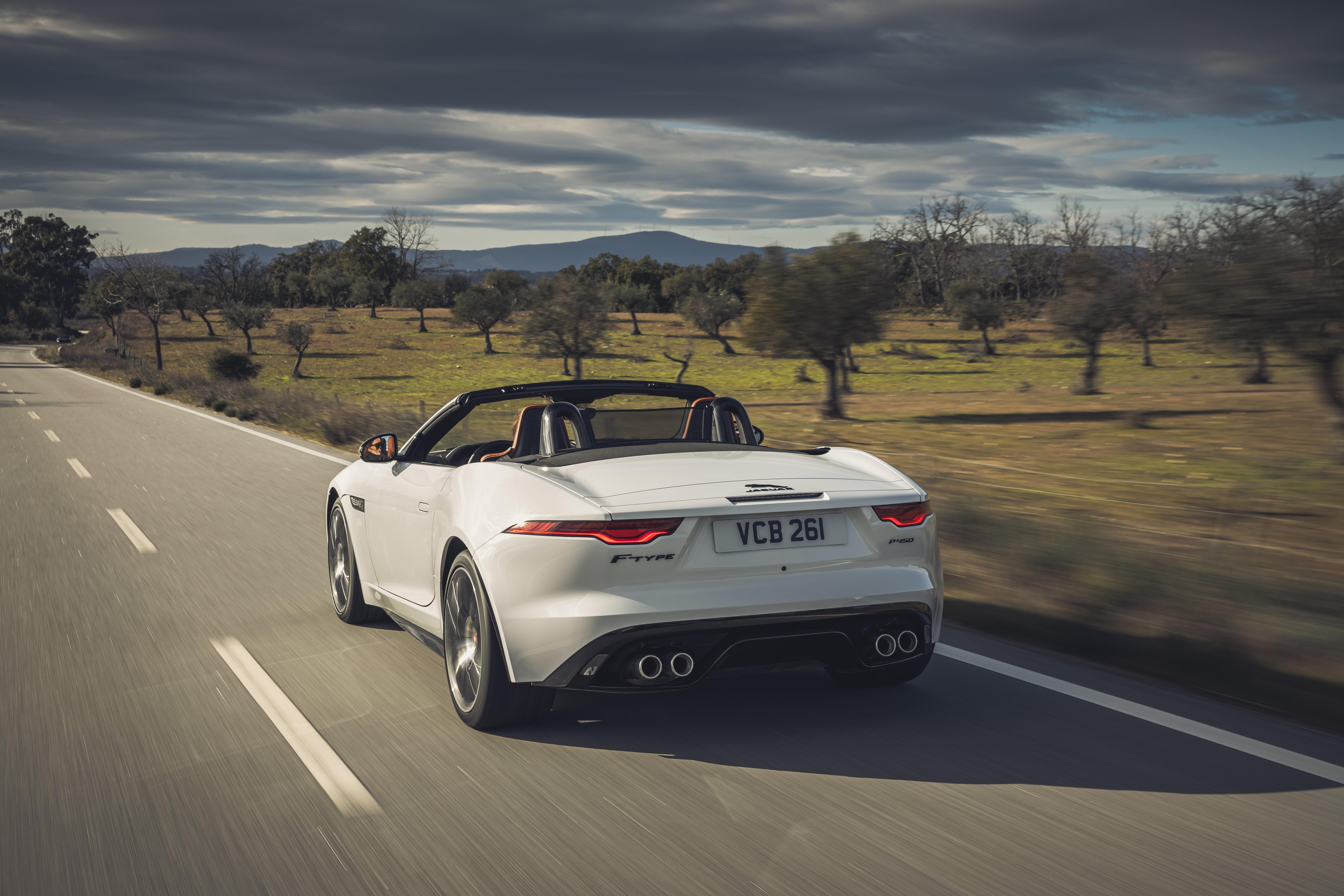 Download 2021 Jaguar F-Type P450 R-Dynamic Convertible - Rear HD Wallpaper 6720x4480 #11