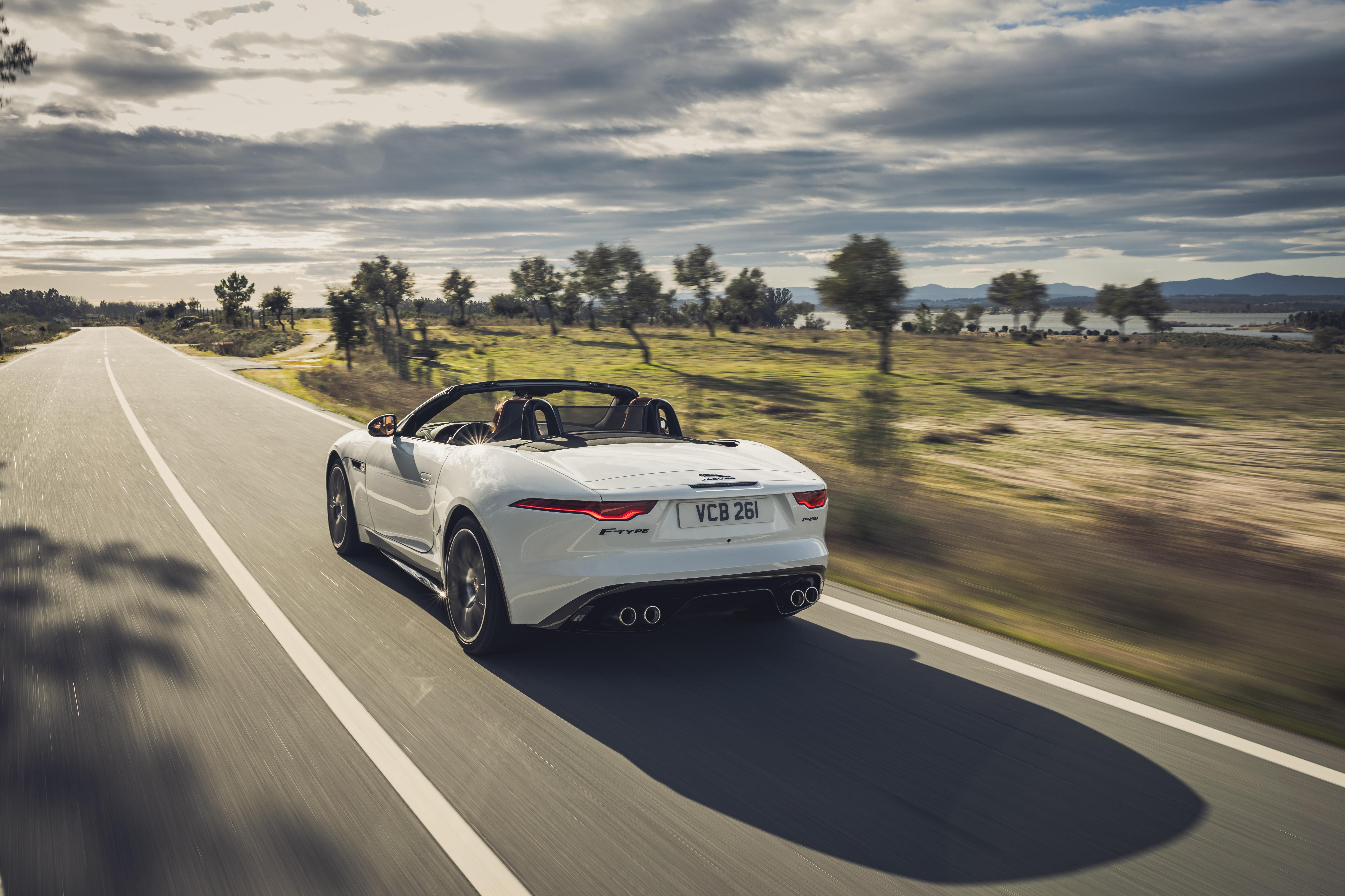 Download 2021 Jaguar F-Type P450 R-Dynamic Convertible - Rear HD Wallpaper 6720x4480 #12