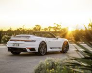 2021 Porsche 911 Turbo Cabriolet [AU-spec] - Rear Three-Quarter Wallpaper 190x150