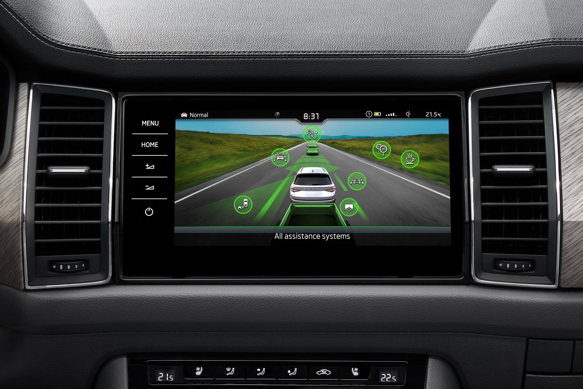 Download 2021 Skoda Kodiaq - Central Console HD Wallpaper 1920x1281 #49