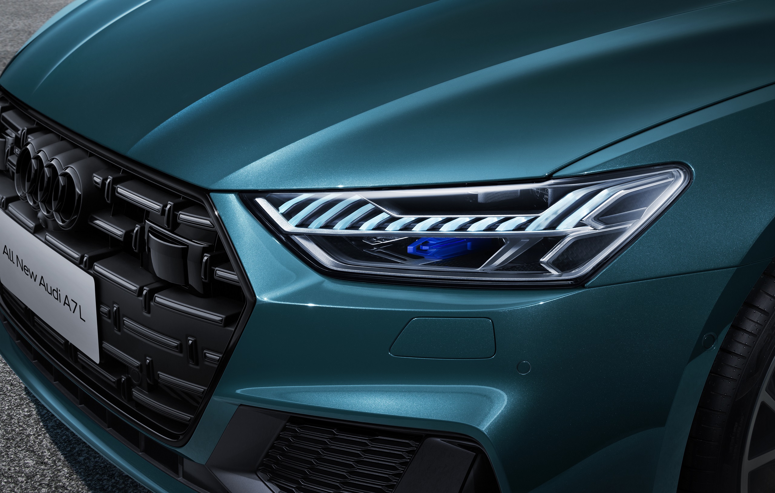 Download 2022 Audi A7L 55 TFSI quattro S line edition one - Headlight HD Wallpaper 2560x1629 #10