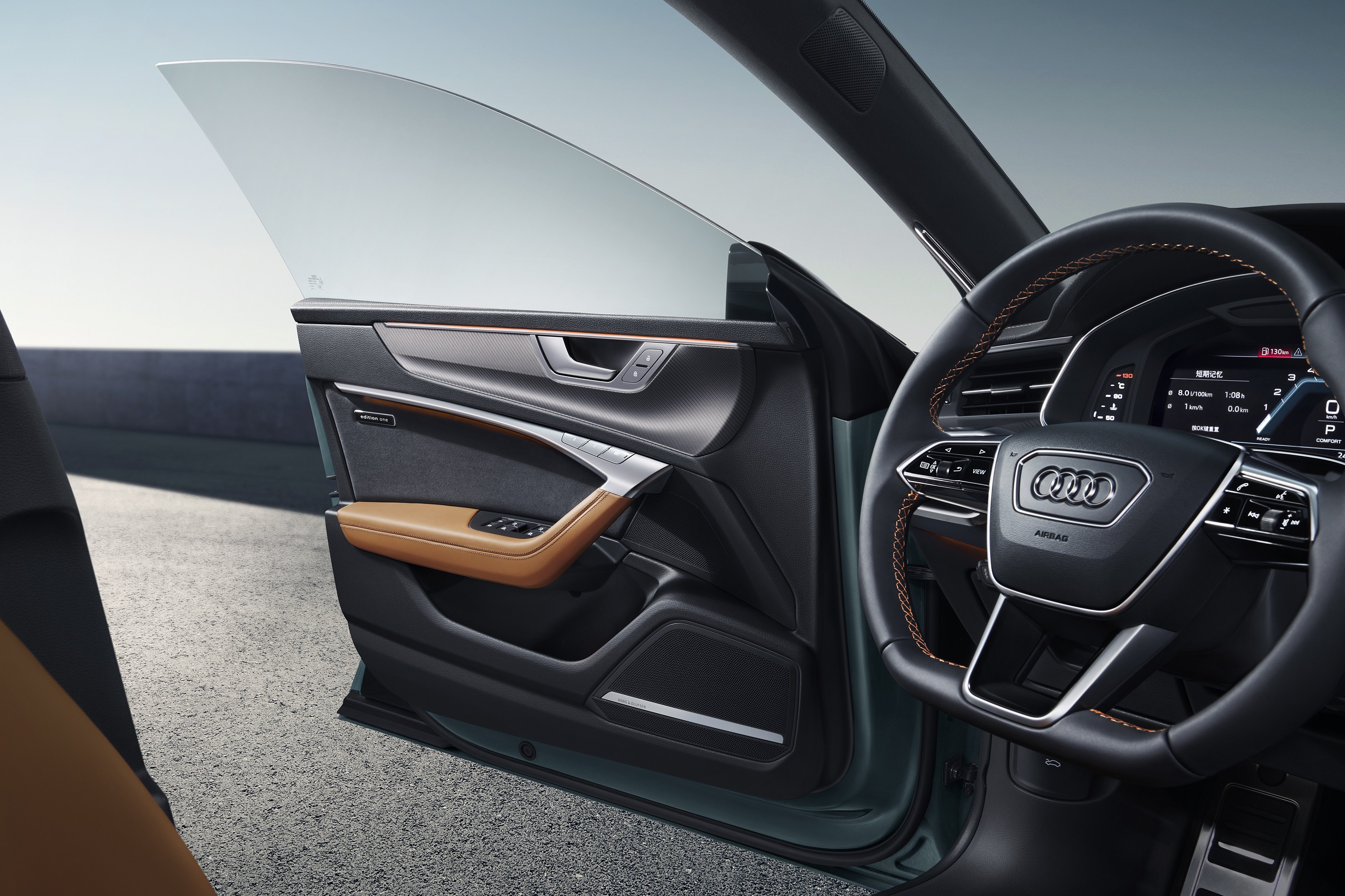 Download 2022 Audi A7L 55 TFSI quattro S line edition one - Interior, Steering Wheel HD Wallpaper 2560x1706 #22