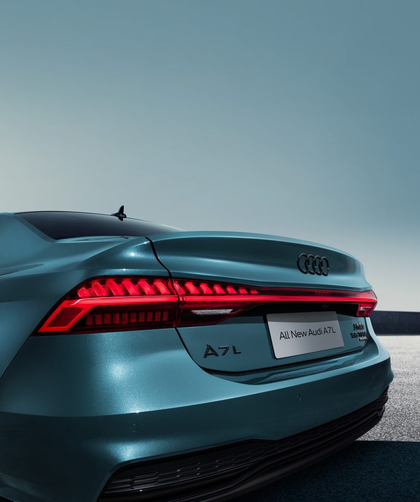 2022 Audi A7L 55 TFSI quattro S line edition one - Tail Light Phone Wallpaper 850x1015 #9