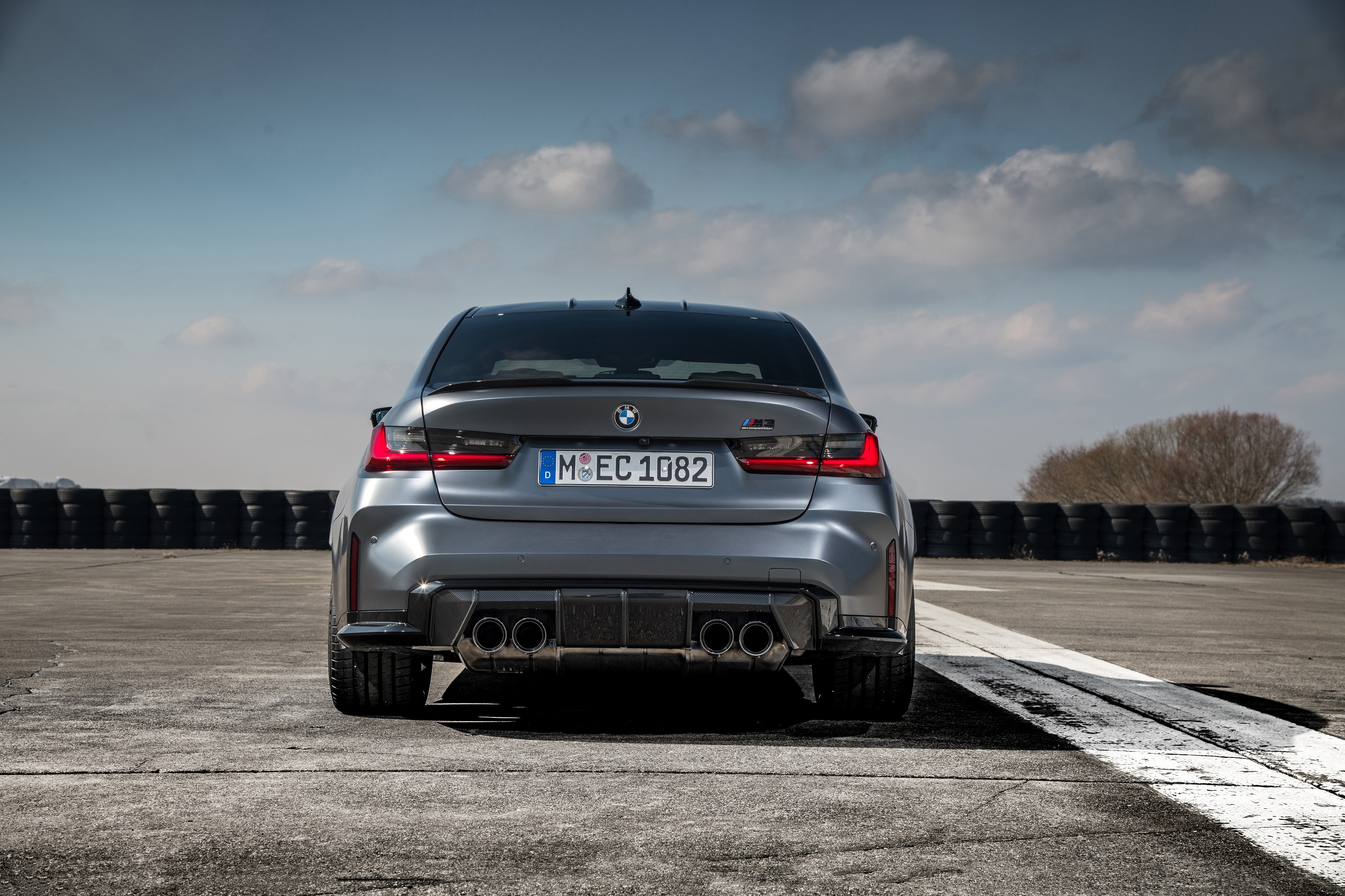 Download 2022 BMW M3 Competition M xDrive - Rear HD Wallpaper 2560x1706 #27