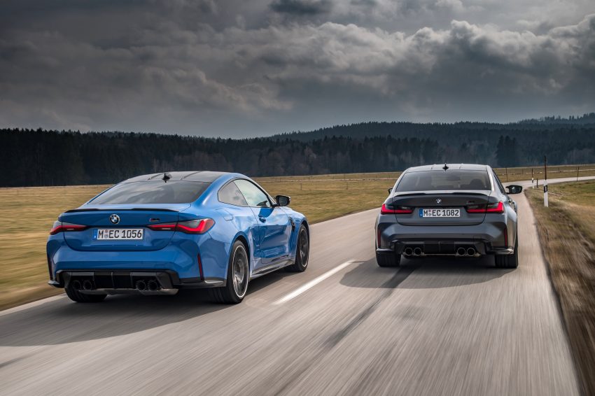 2022 BMW M3 Competition M xDrive and M4 Competition M xDrive - Rear Wallpaper 850x566 #8
