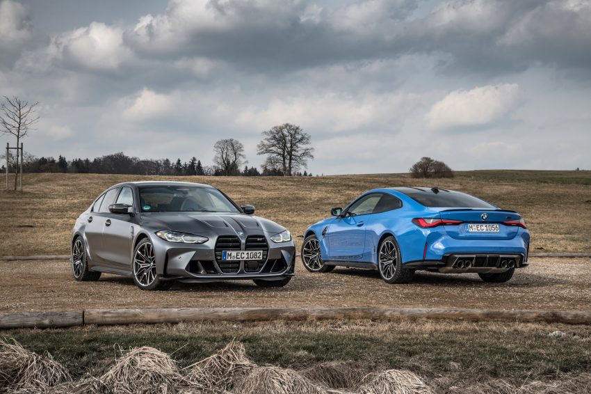 2022 BMW M4 Competition M xDrive and M3 Competition M xDrive Wallpaper 850x566 #19