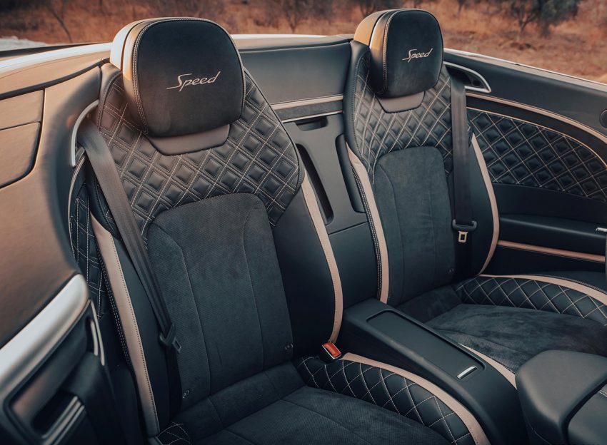 2022 Bentley Continental GT Speed Convertible - Interior, Rear Seats Wallpaper 850x624 #23
