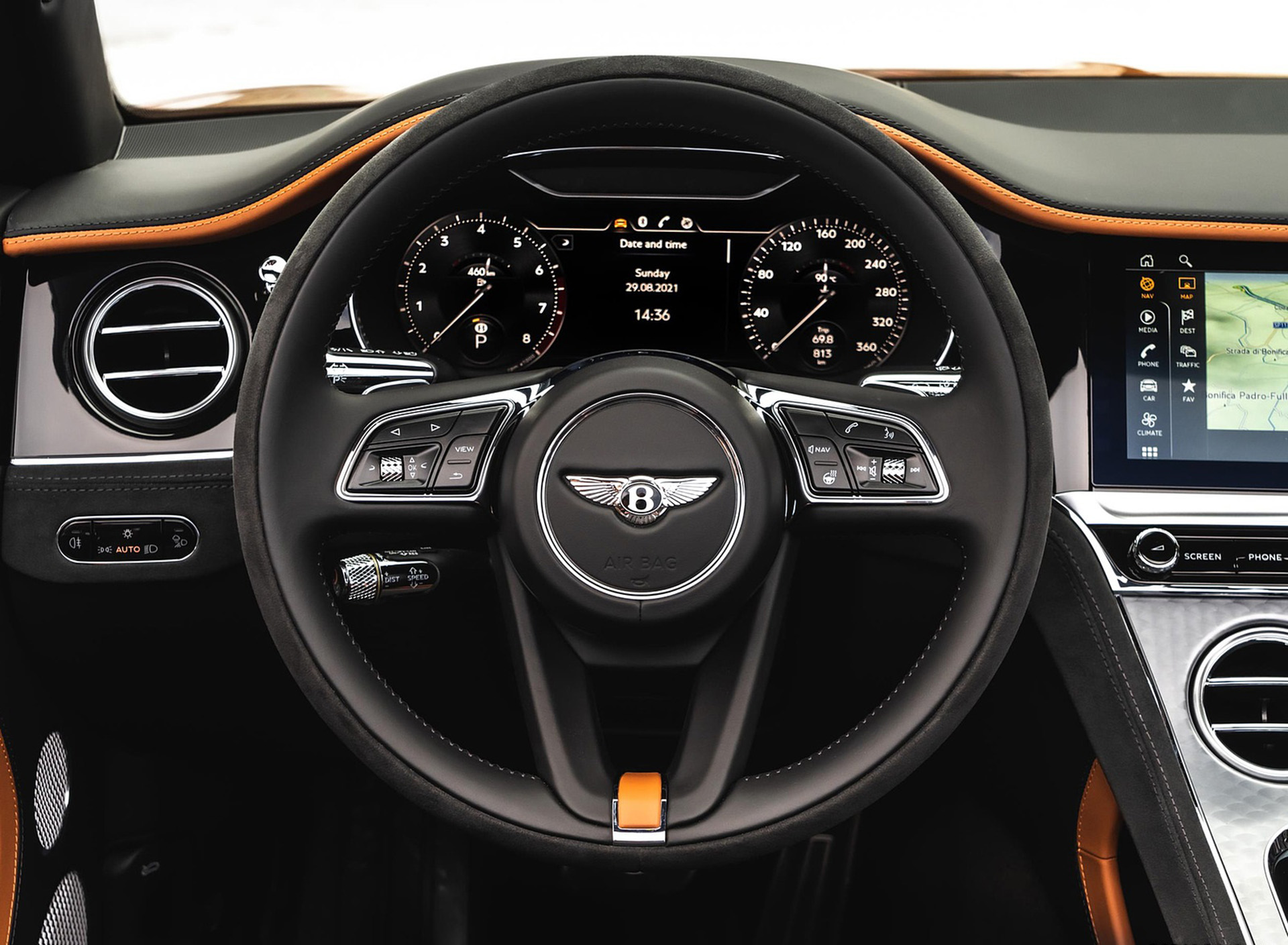 Download 2022 Bentley Continental GT Speed Convertible - Interior, Steering Wheel HD Wallpaper 1920x1409 #49