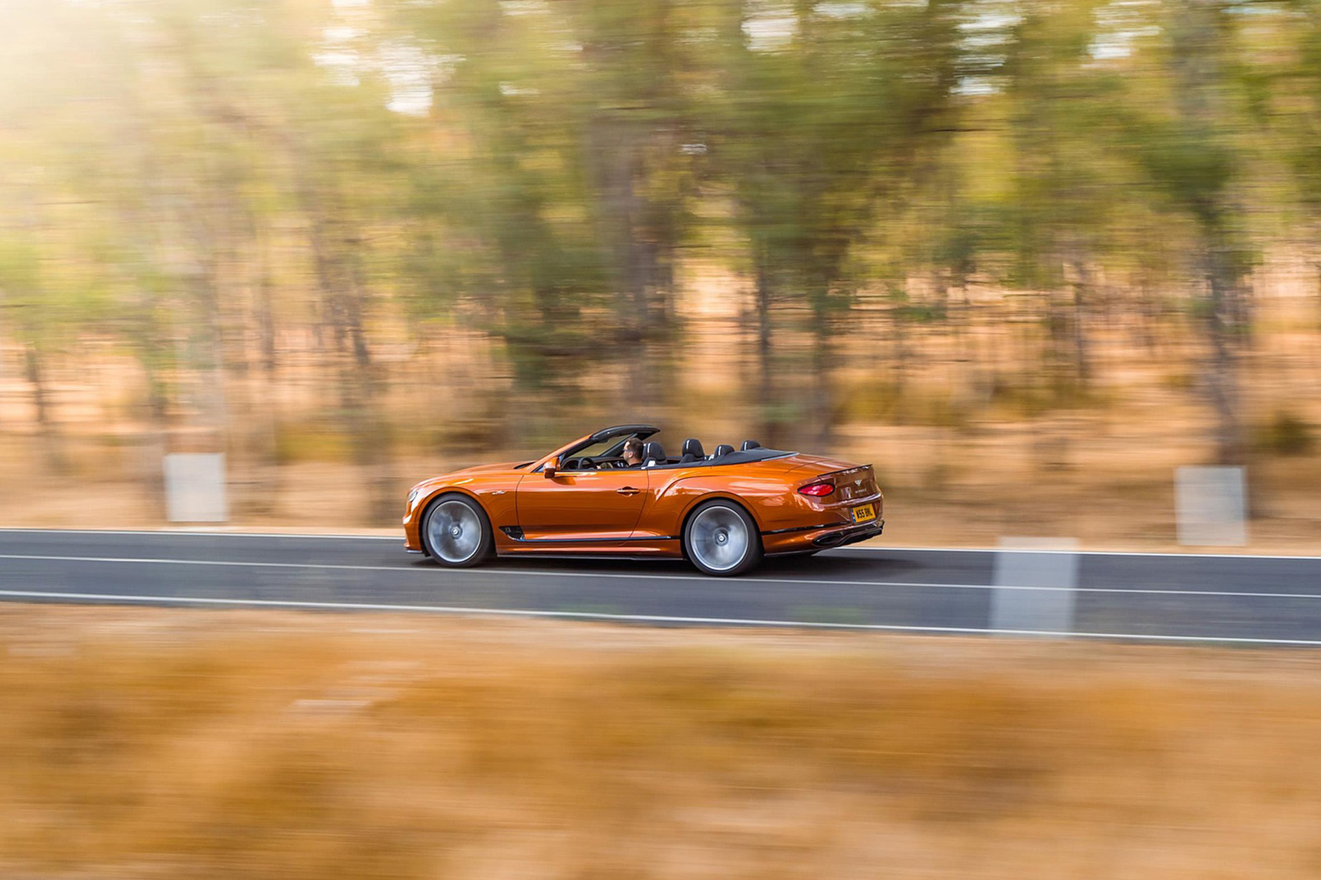 Download 2022 Bentley Continental GT Speed Convertible - Side HD Wallpaper 1921x1280 #30