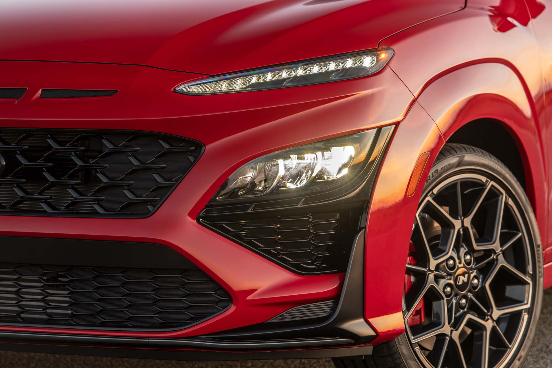 Download 2022 Hyundai Kona N - Headlight HD Wallpaper 1920x1280 #30