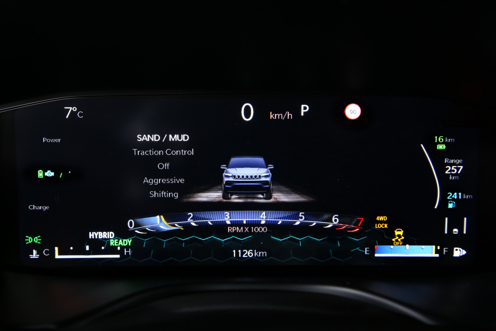 Download 2022 Jeep Compass S 4xe - Digital Instrument Cluster HD Wallpaper 1920x1280 #12