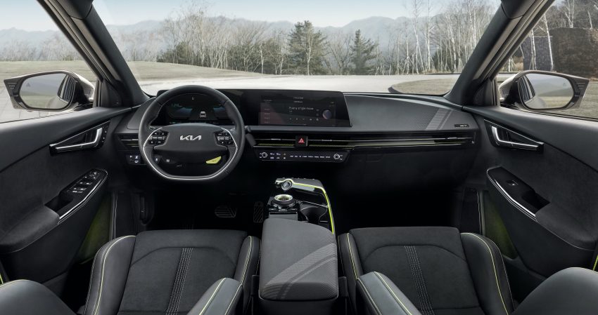 2022 Kia EV6 GT - Interior, Cockpit Wallpaper 850x449 #6