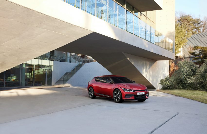 2022 Kia EV6 GT Line - Front Three-Quarter Wallpaper 850x552 #1
