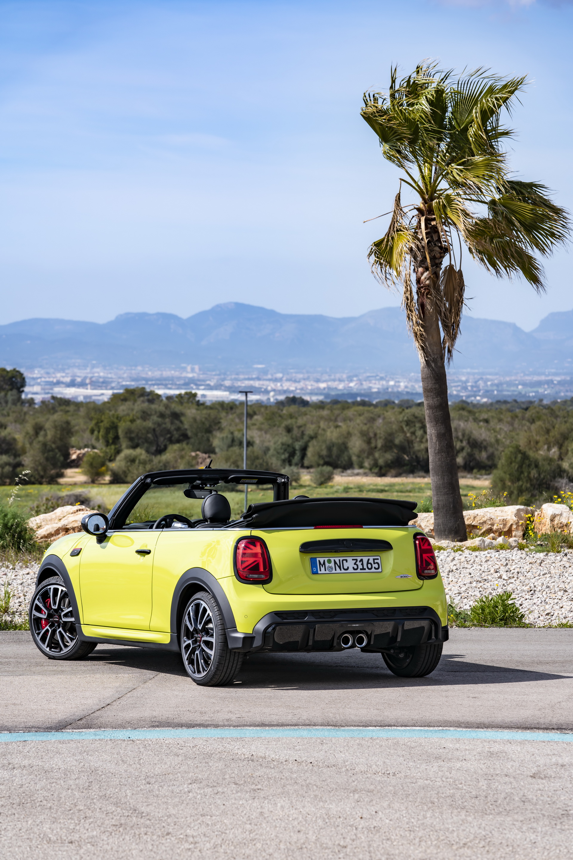 Download 2022 MINI John Cooper Works Cabrio - Rear HD Phone Wallpaper 1920x2879 #26