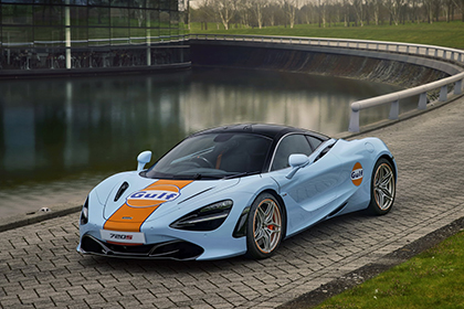 Download 2022 McLaren 720S Gulf Theme by MSO HD Wallpapers and Backgrounds