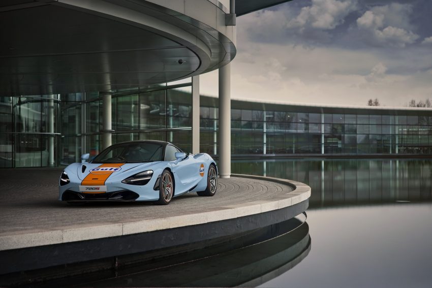 2022 McLaren 720S Gulf Theme by MSO - Front Wallpaper 850x567 #6