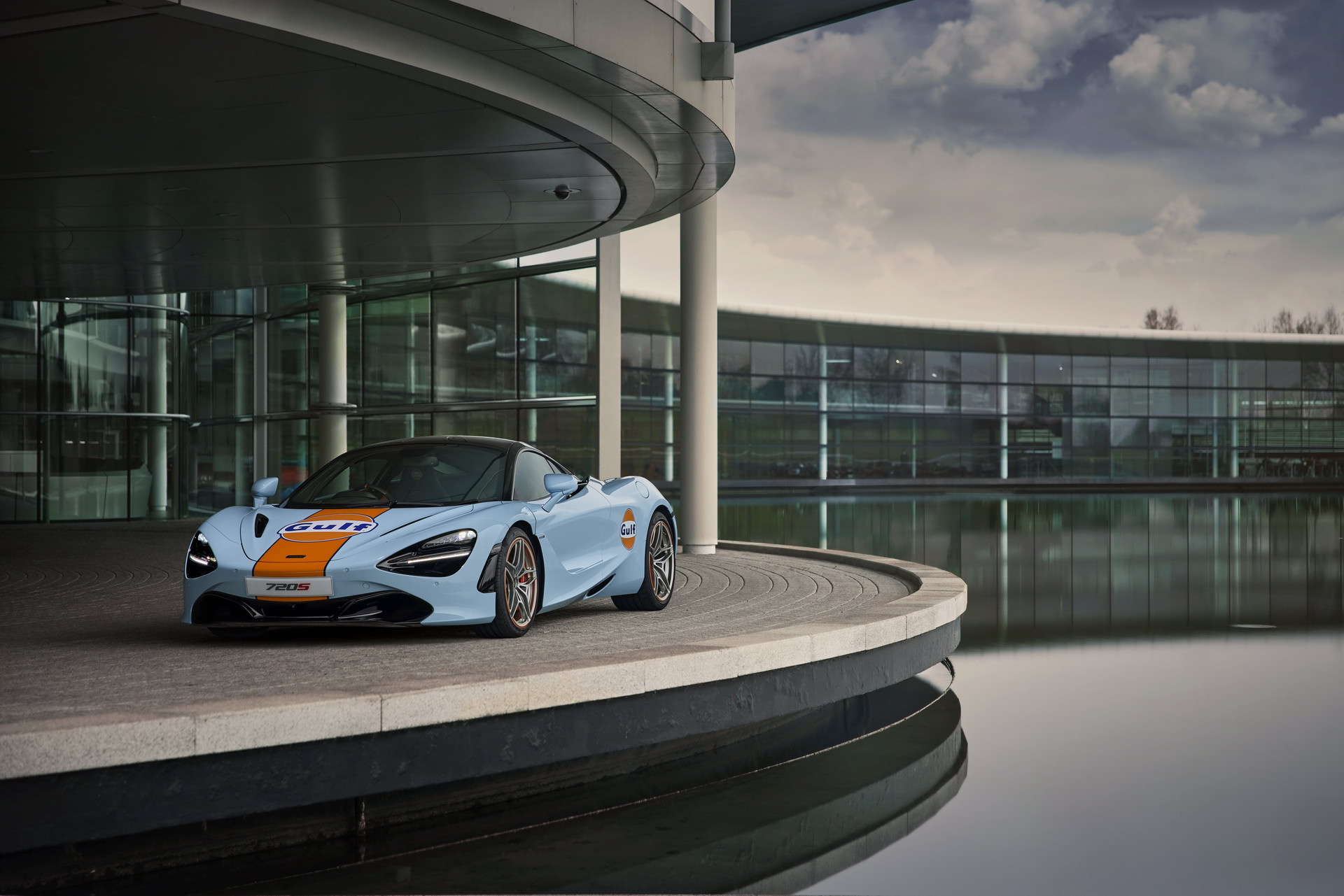 Download 2022 McLaren 720S Gulf Theme by MSO - Front HD Wallpaper 1920x1281 #6