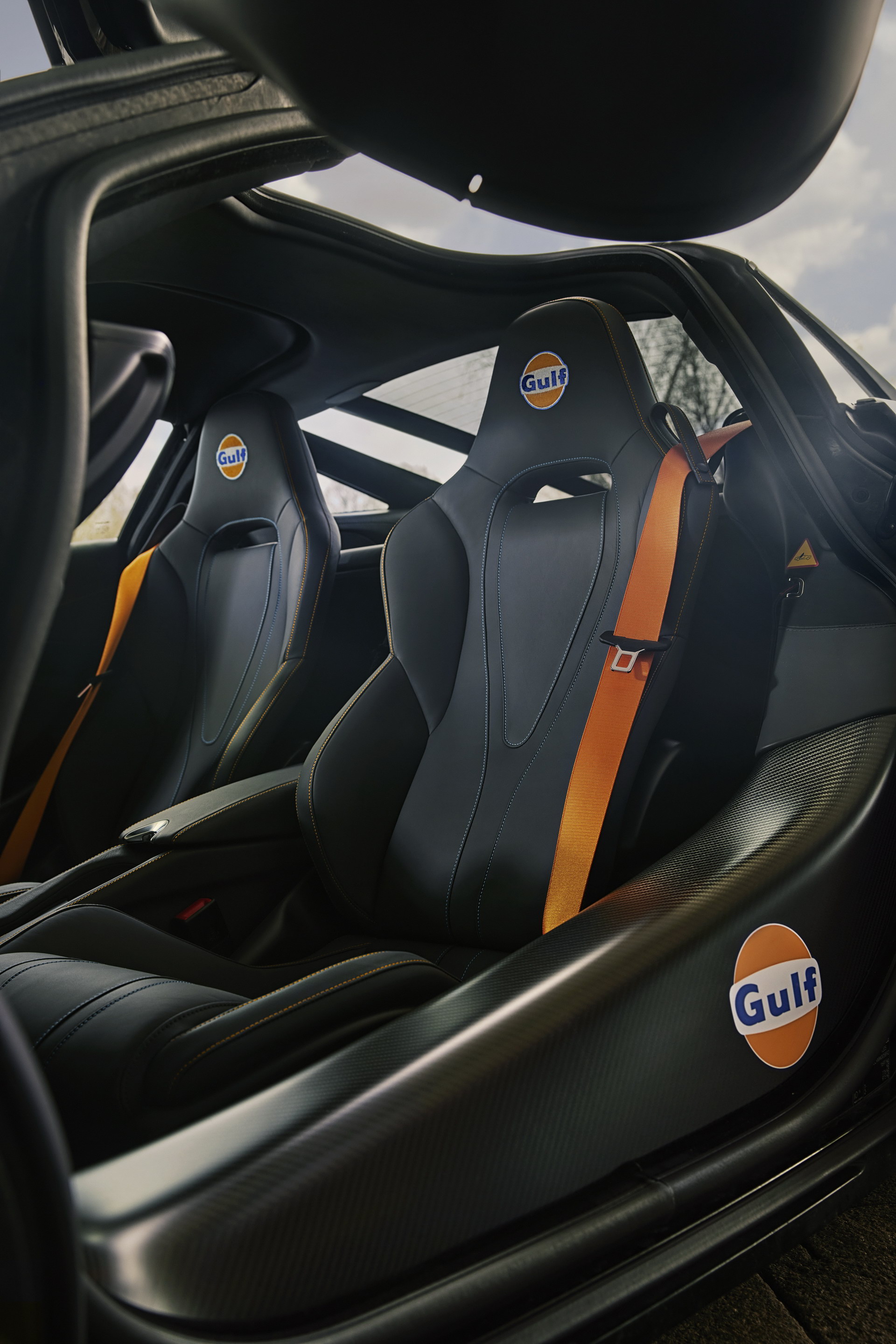 Download 2022 McLaren 720S Gulf Theme by MSO - Interior, Seats HD Phone Wallpaper 1920x2879 #11