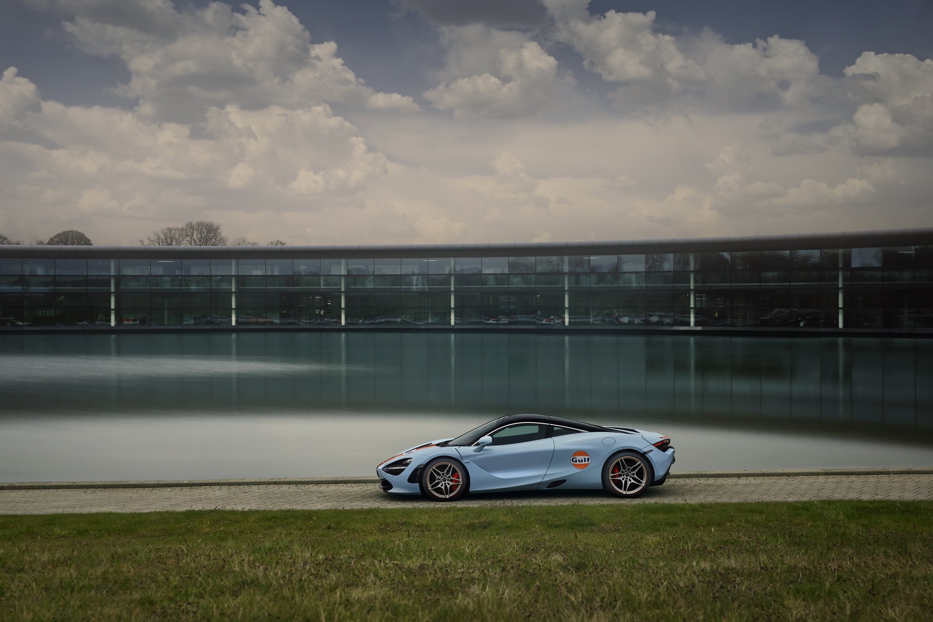 Download 2022 McLaren 720S Gulf Theme by MSO - Side HD Wallpaper 1920x1281 #5