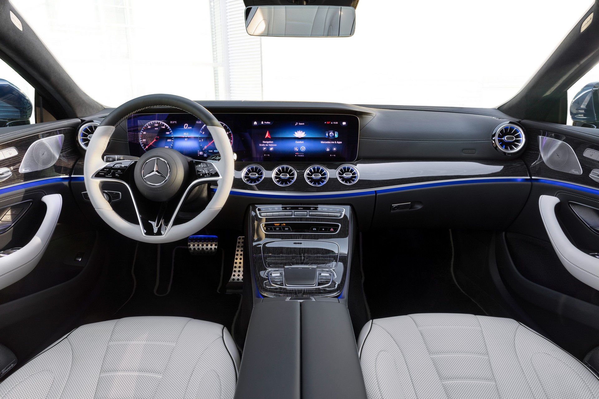 Download 2022 Mercedes-Benz CLS AMG Line - Interior, Cockpit HD Wallpaper 1920x1280 #32