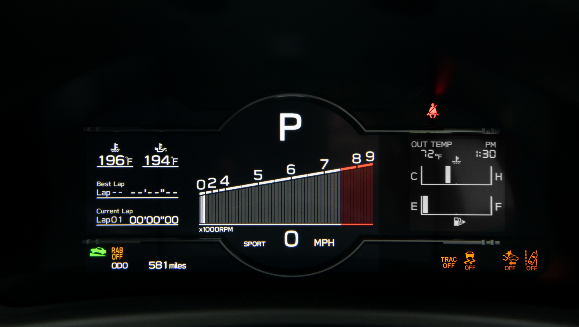 Download 2022 Toyota GR 86 - Digital Instrument Cluster HD Wallpaper 1920x1085 #87