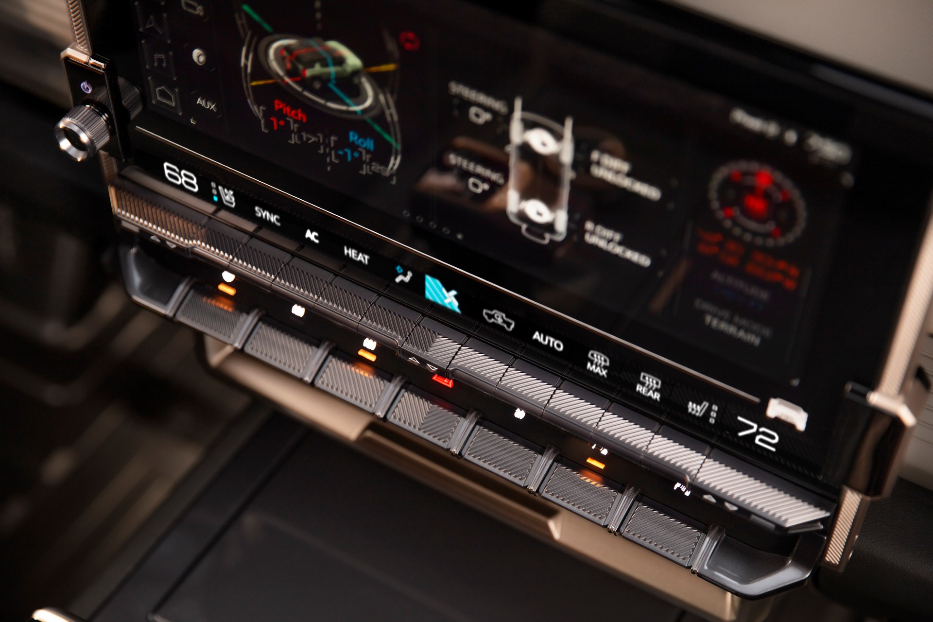 Download 2024 GMC Hummer EV SUV - Central Console HD Wallpaper 1920x1280 #35