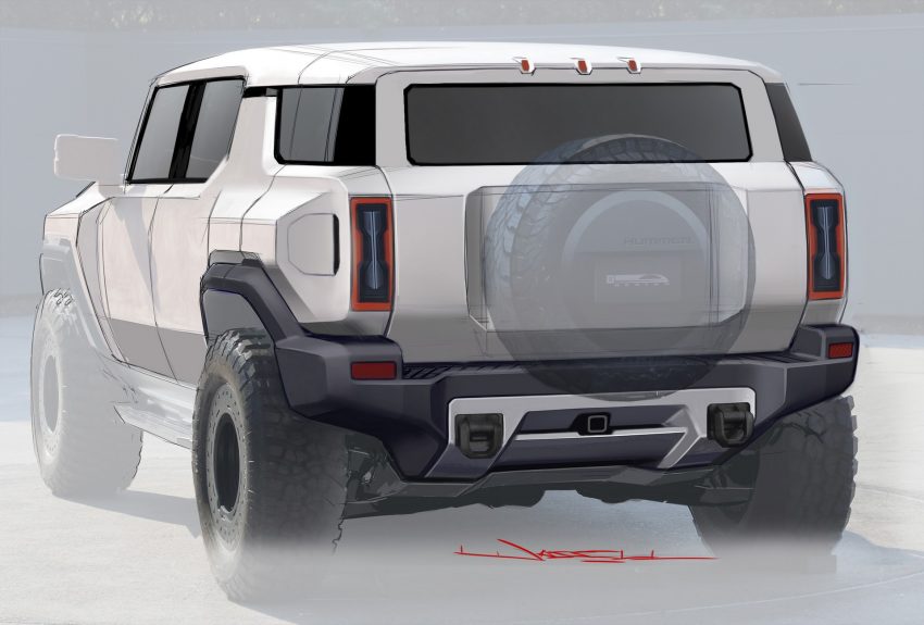 2024 GMC Hummer EV SUV - Design Sketch Wallpaper 850x575 #47
